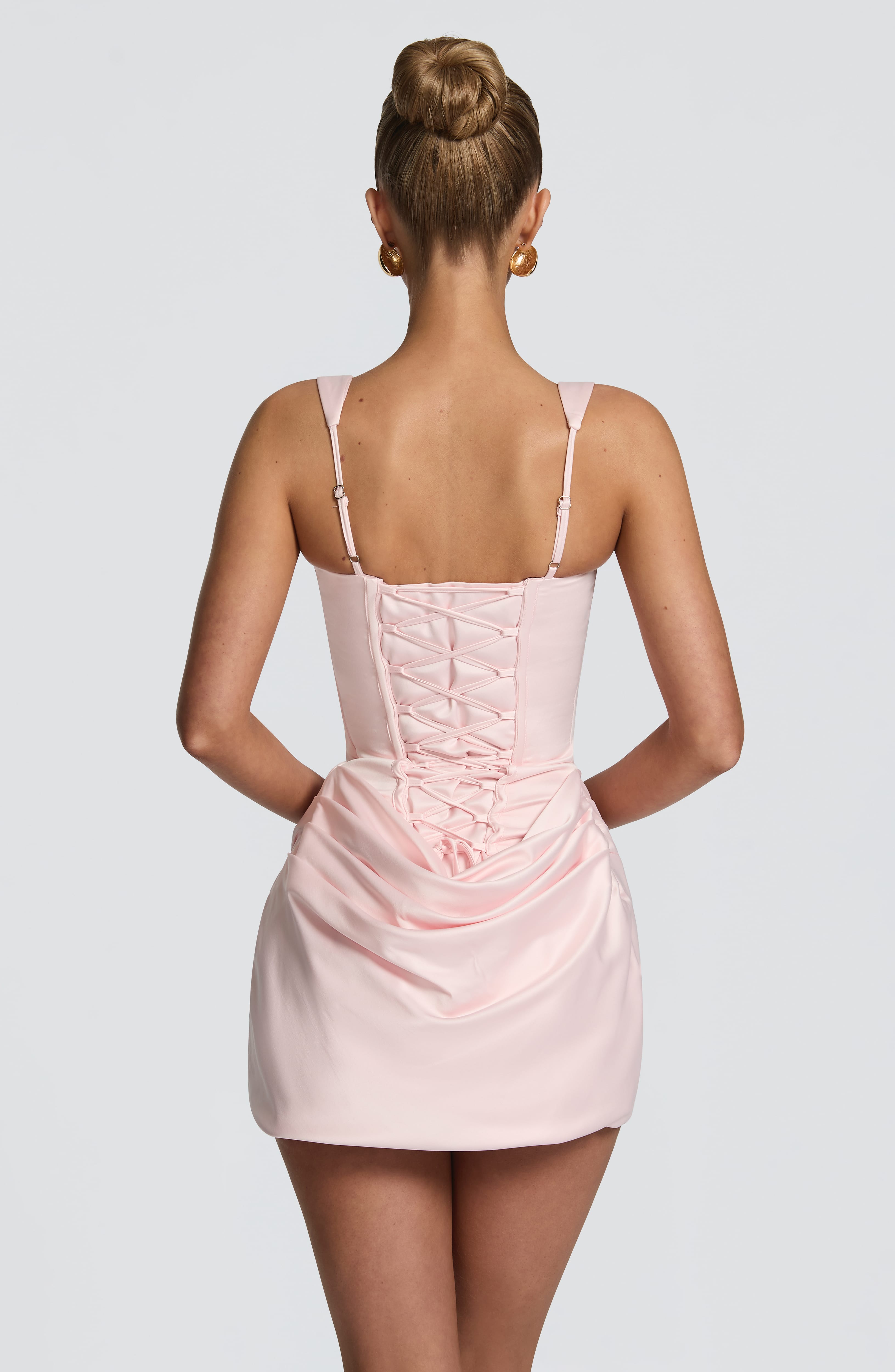 Imogen Mini Pembe Elbise