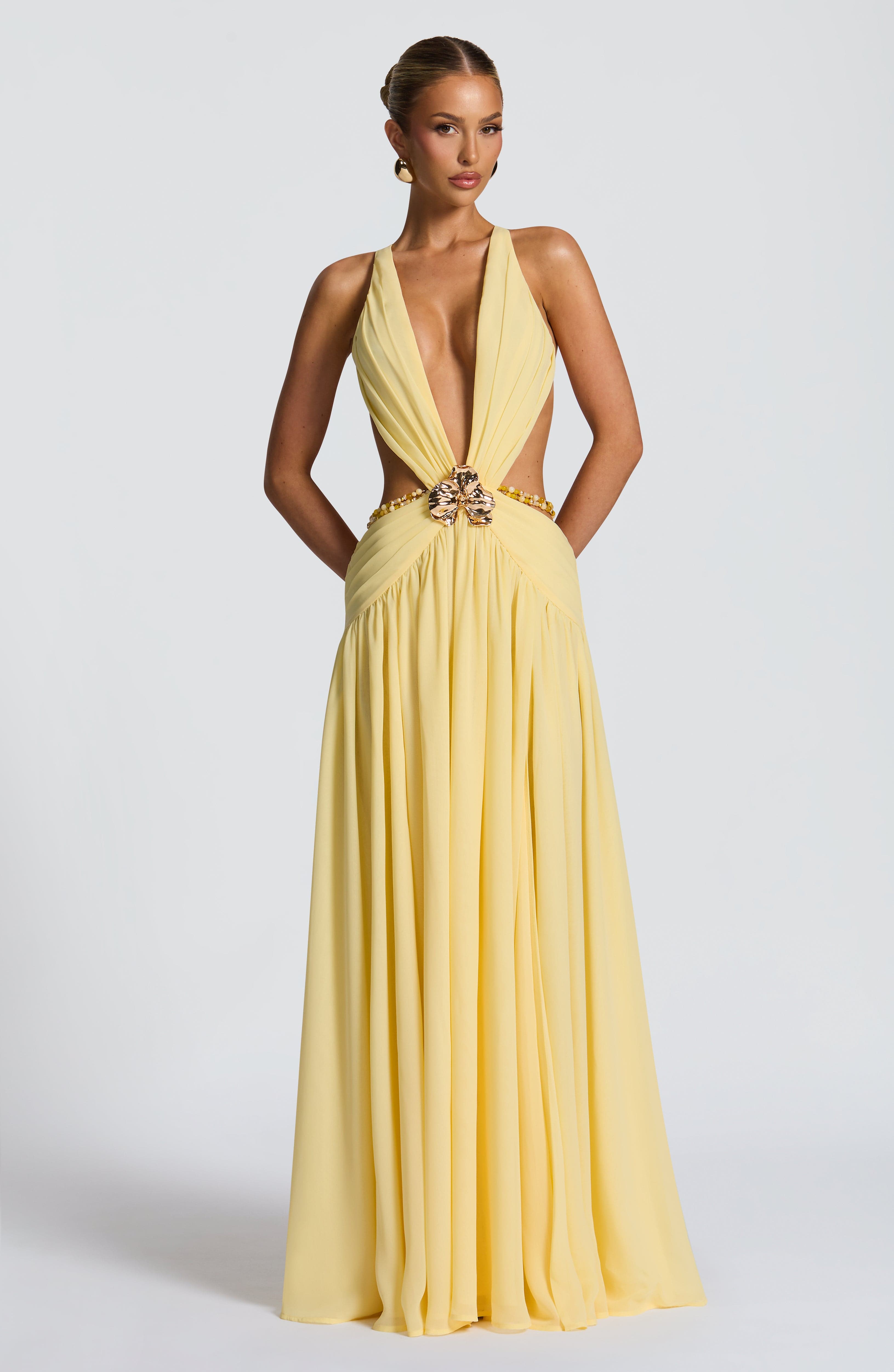 İndiana Limon Maxi Elbise