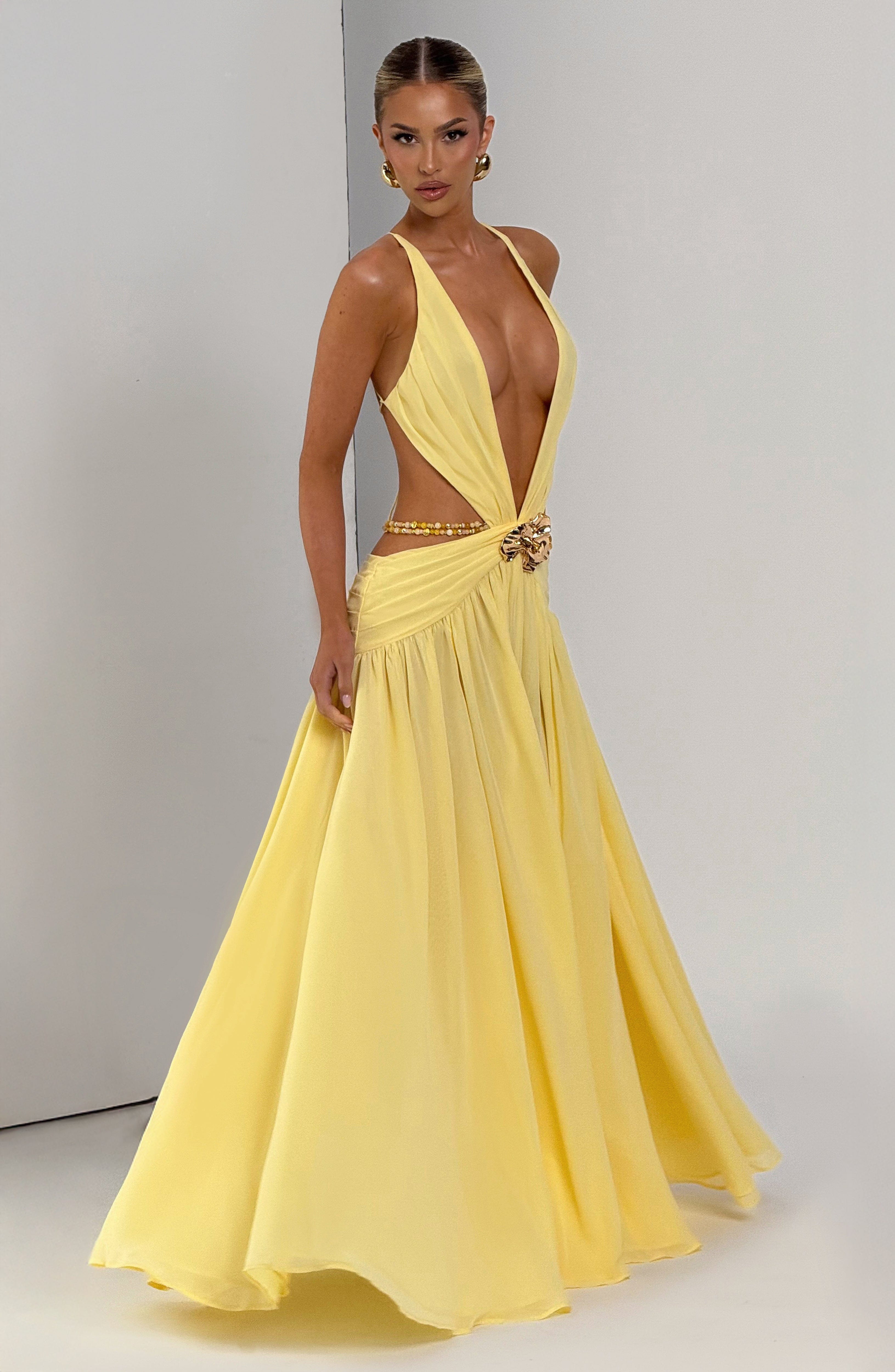 İndiana Limon Maxi Elbise