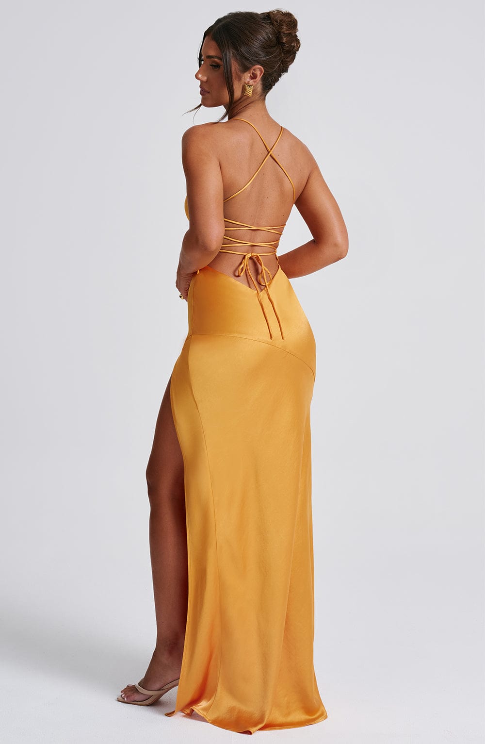 Isobel Turuncu Maxi Elbise