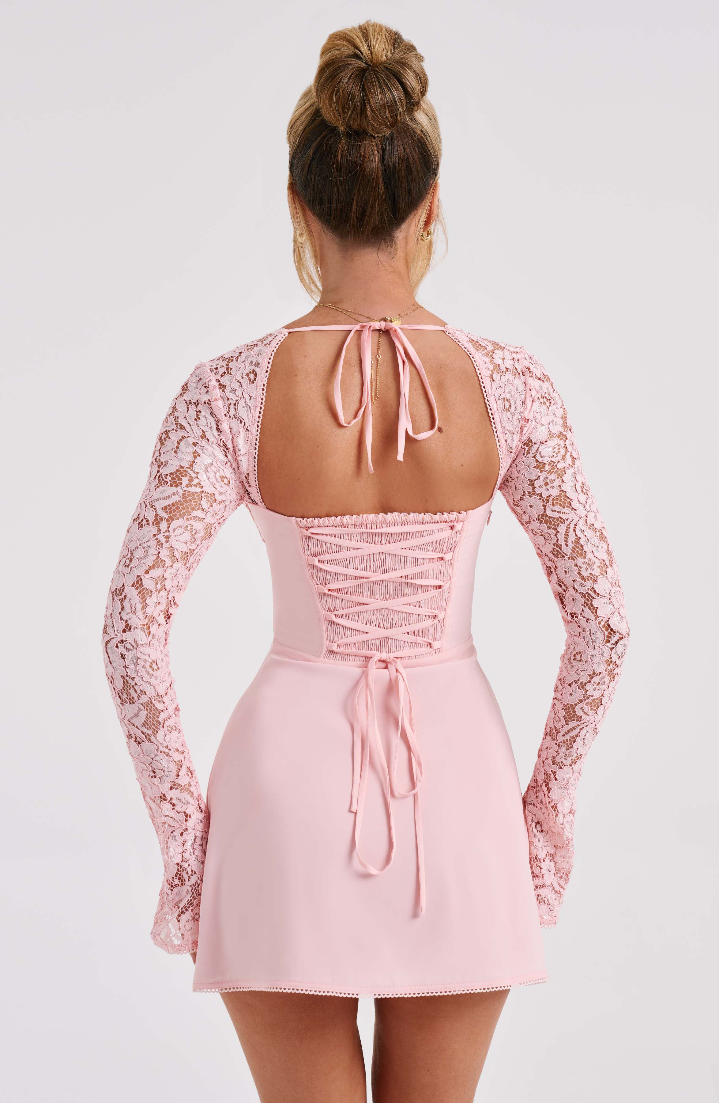 Jacinta Mini Pembe Elbise