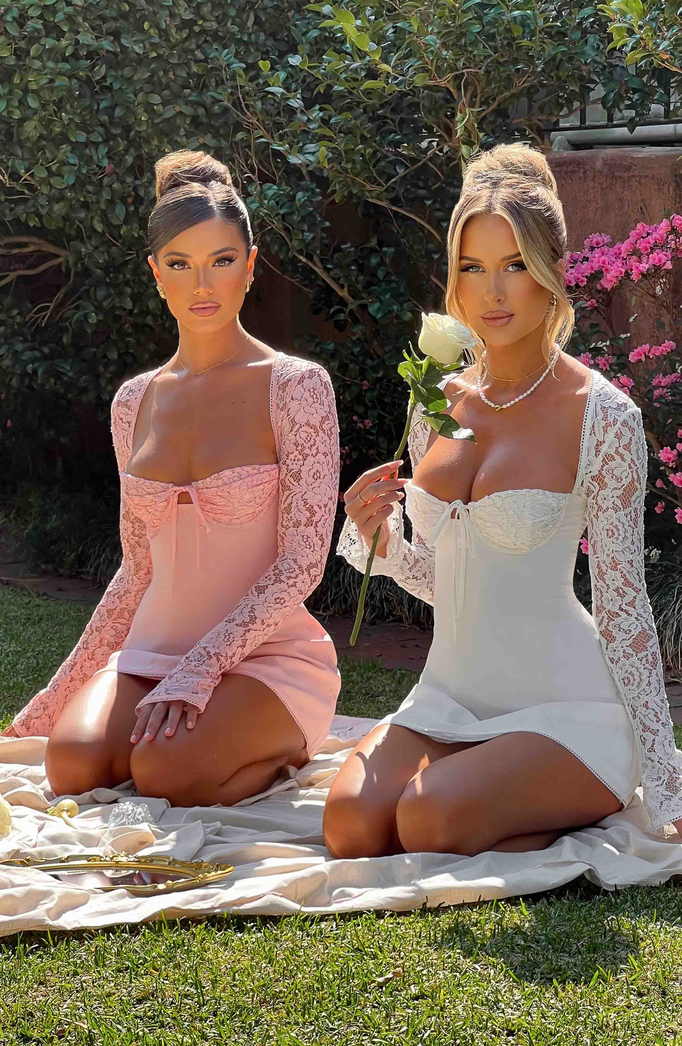 Jacinta Mini Pembe Elbise