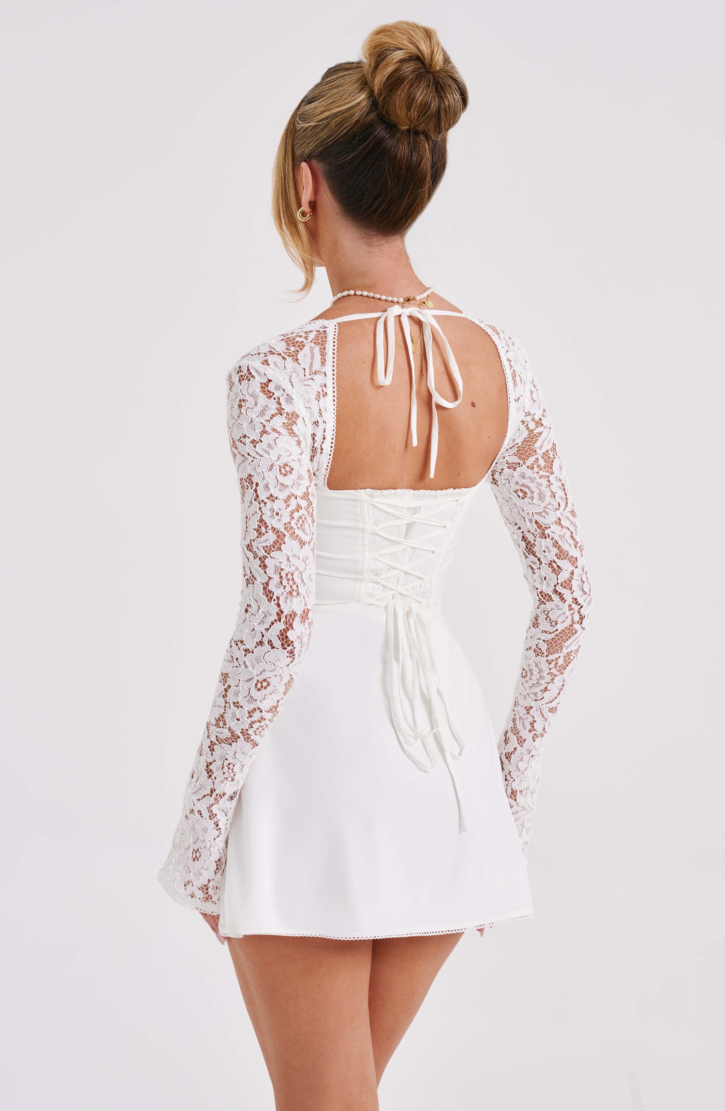 Jacinta Mini Krem Elbise