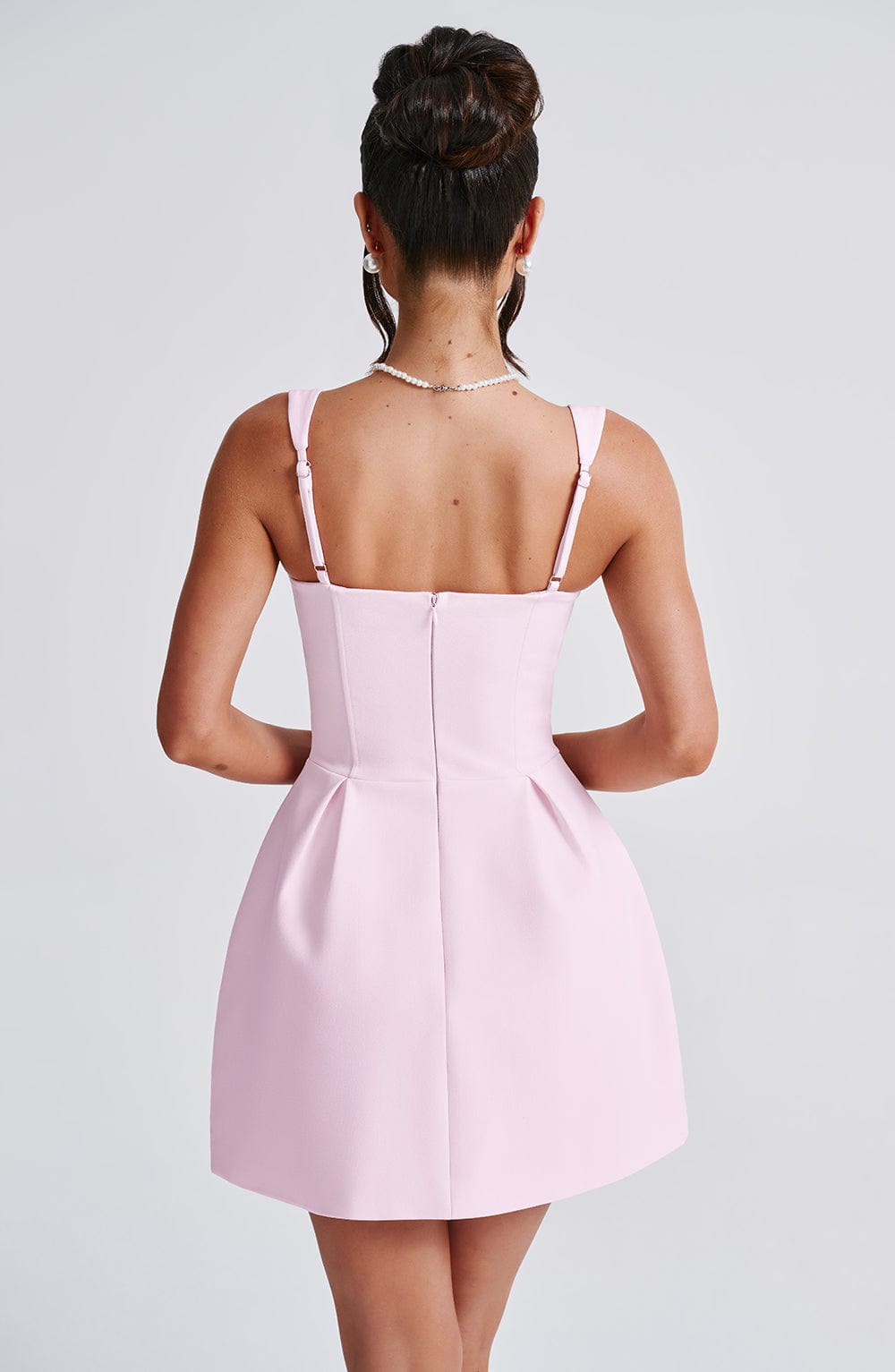 Janiyah Pembe Mini Elbise