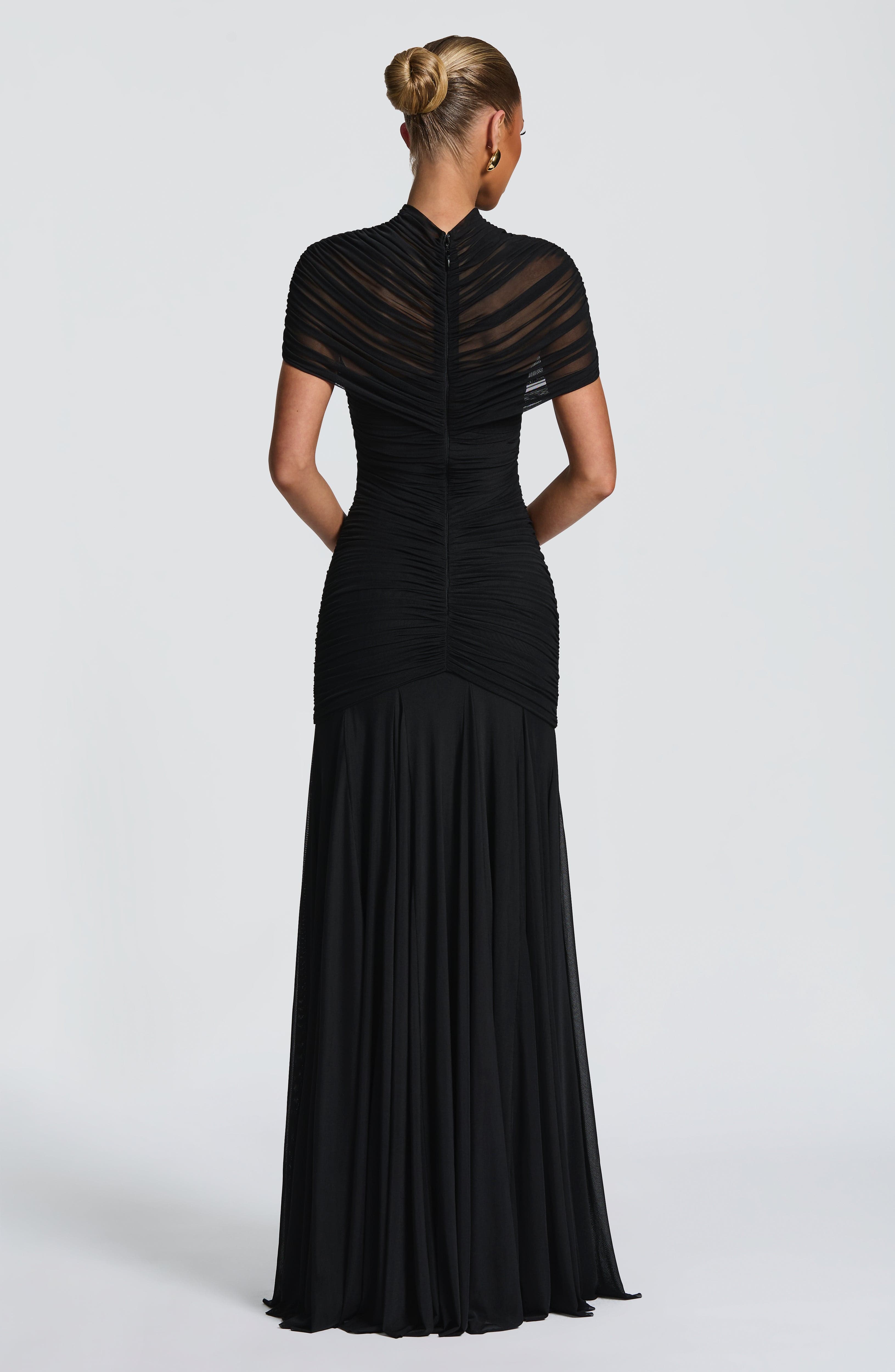 Jaya Siyah Maxi Elbise