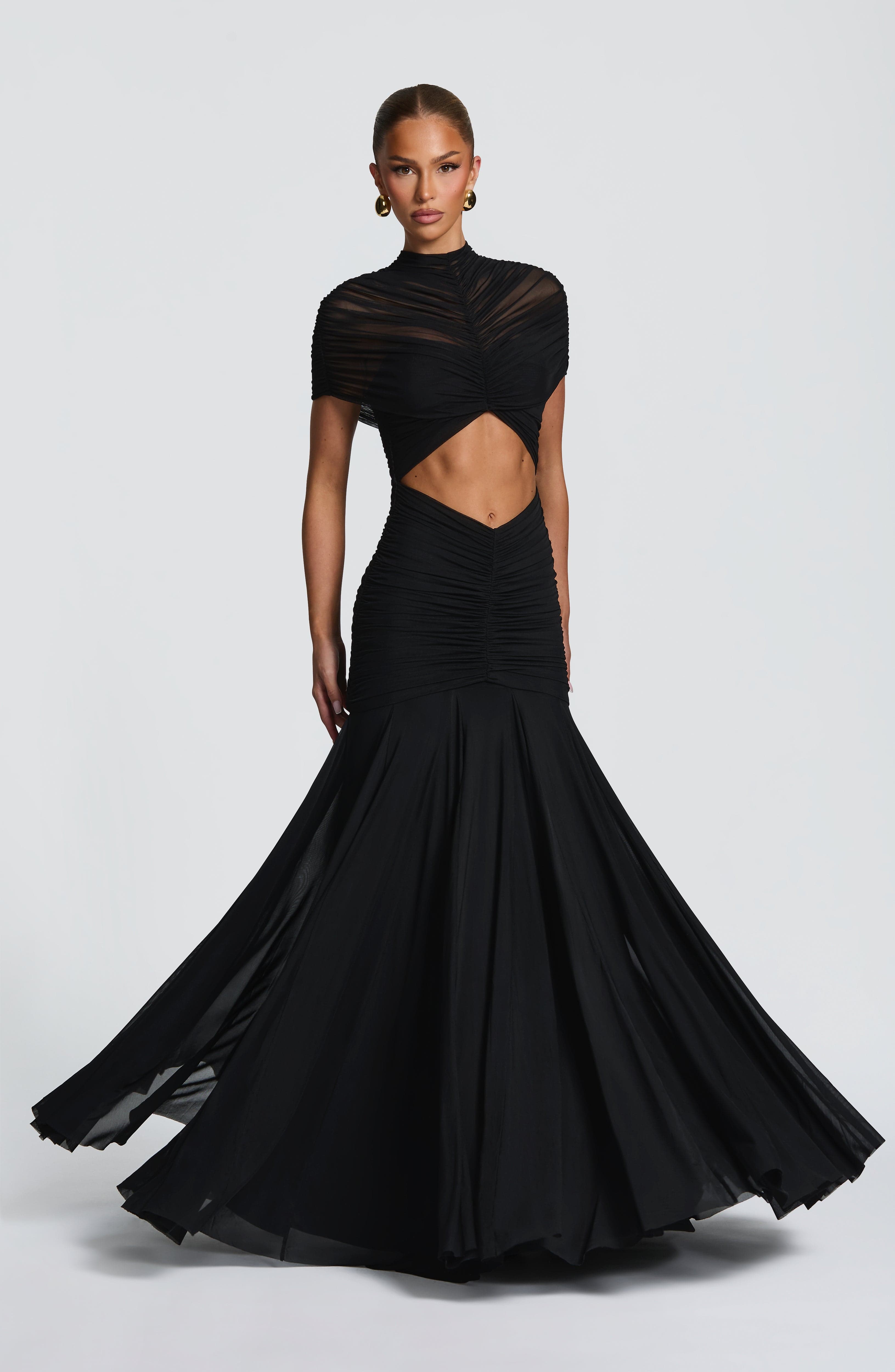 Jaya Siyah Maxi Elbise
