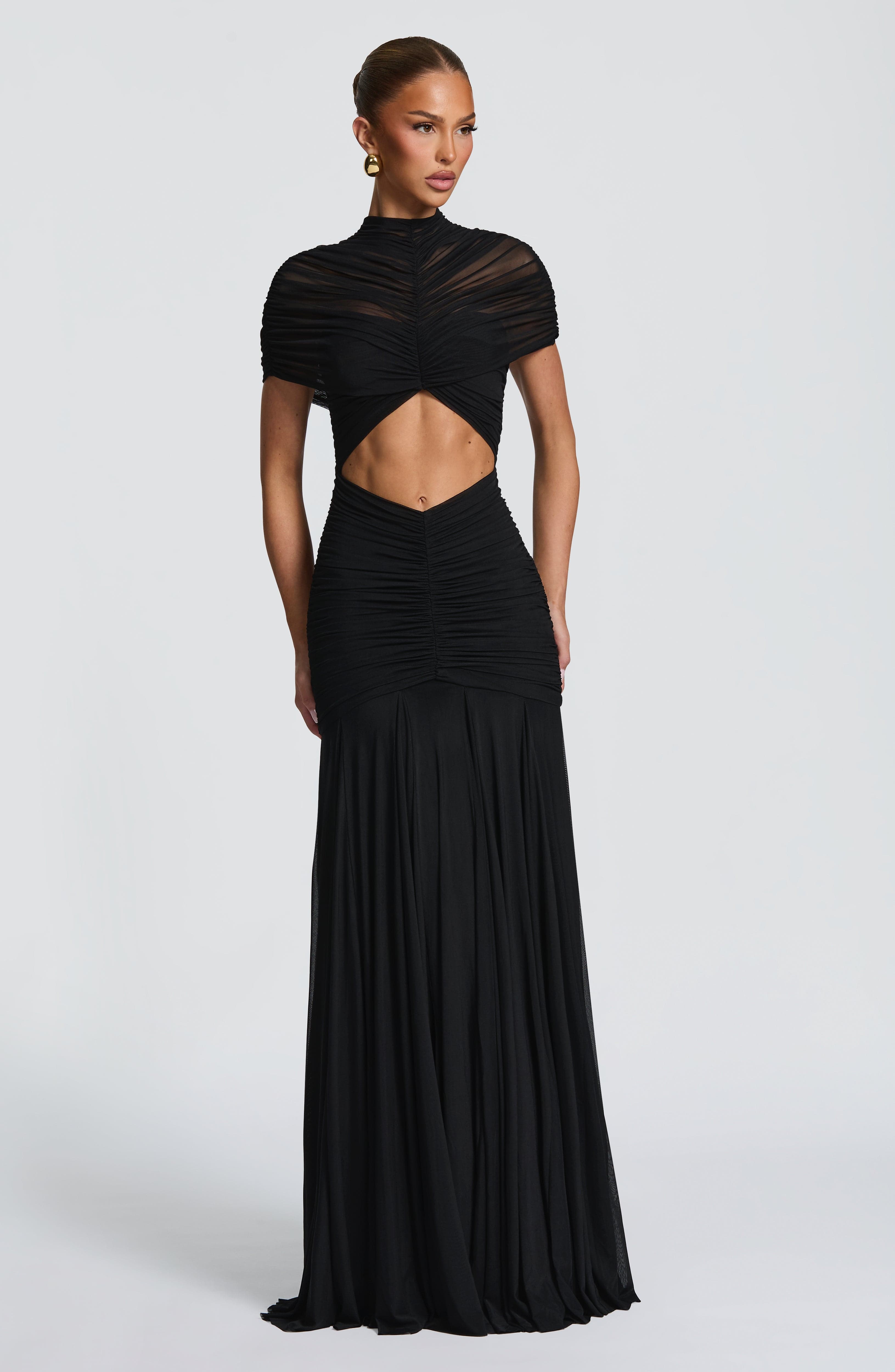 Jaya Siyah Maxi Elbise
