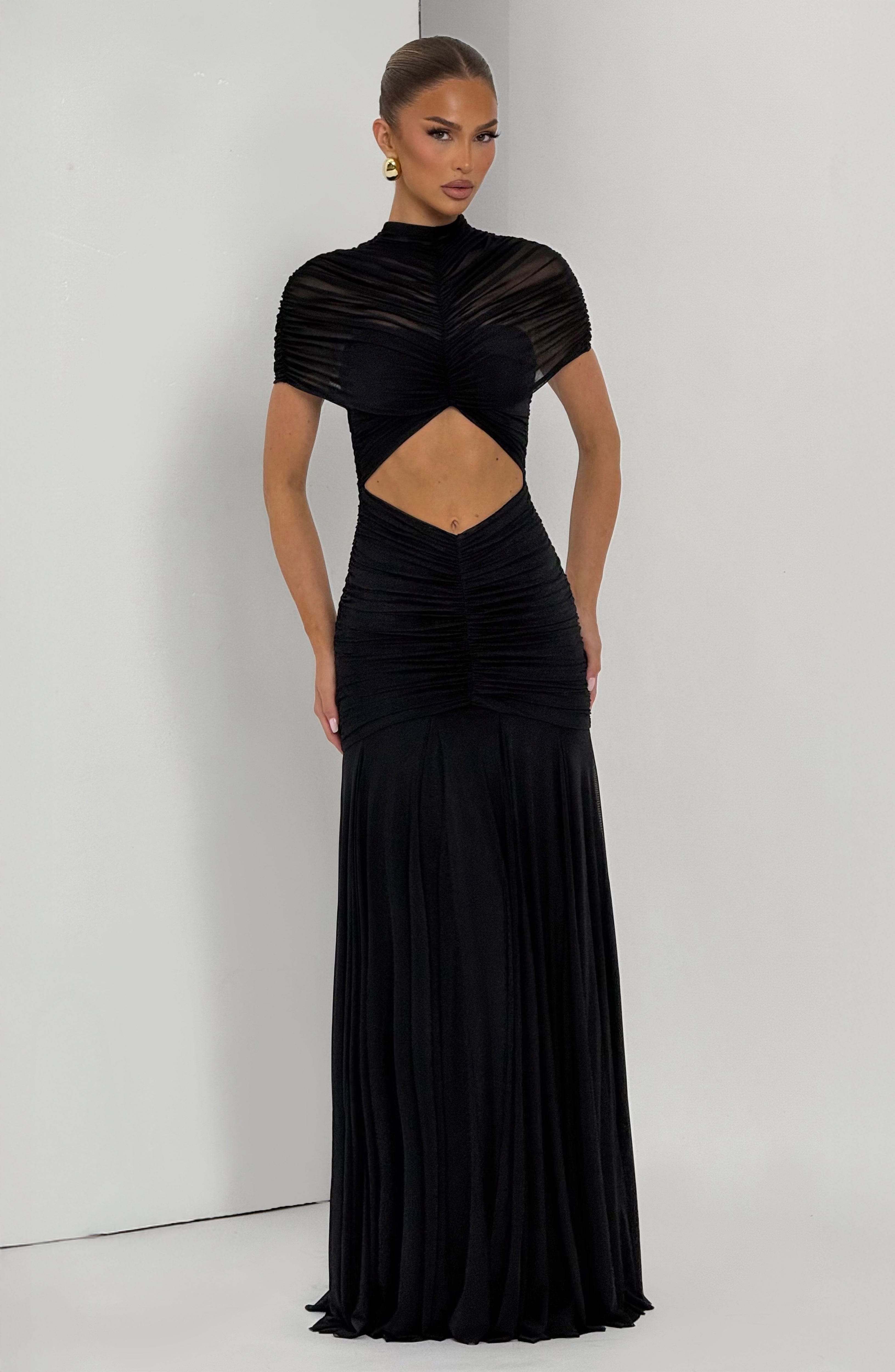 Jaya Siyah Maxi Elbise