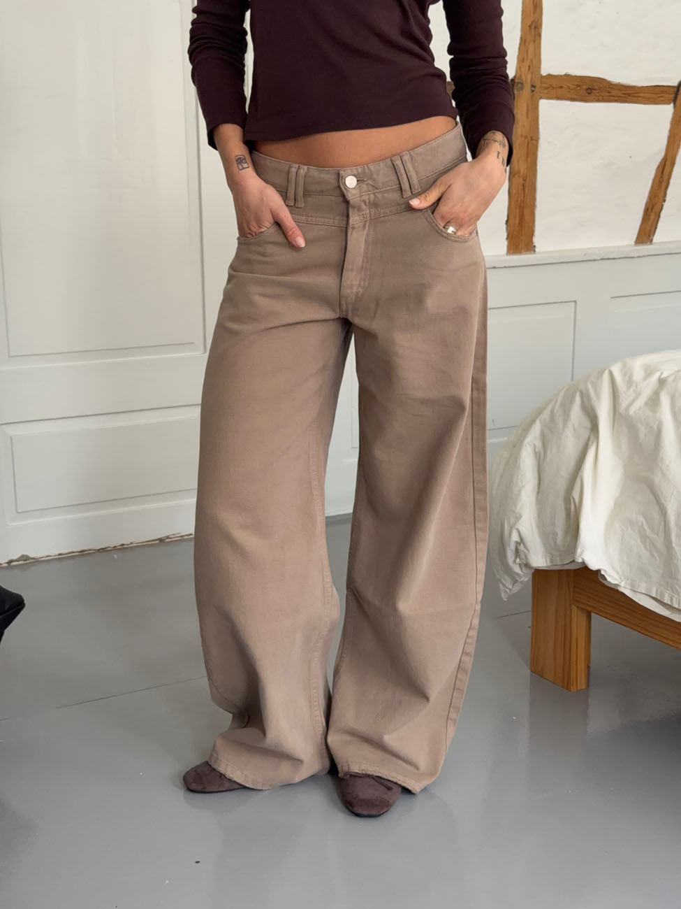 Felux Bej Renkli Kot Pantolon