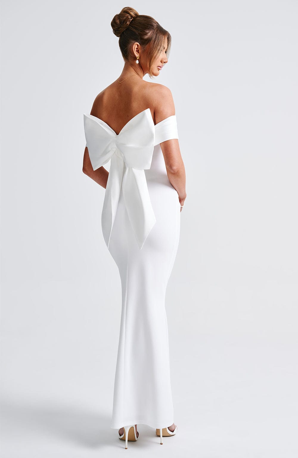 Joanna Maxi Ekru Elbise
