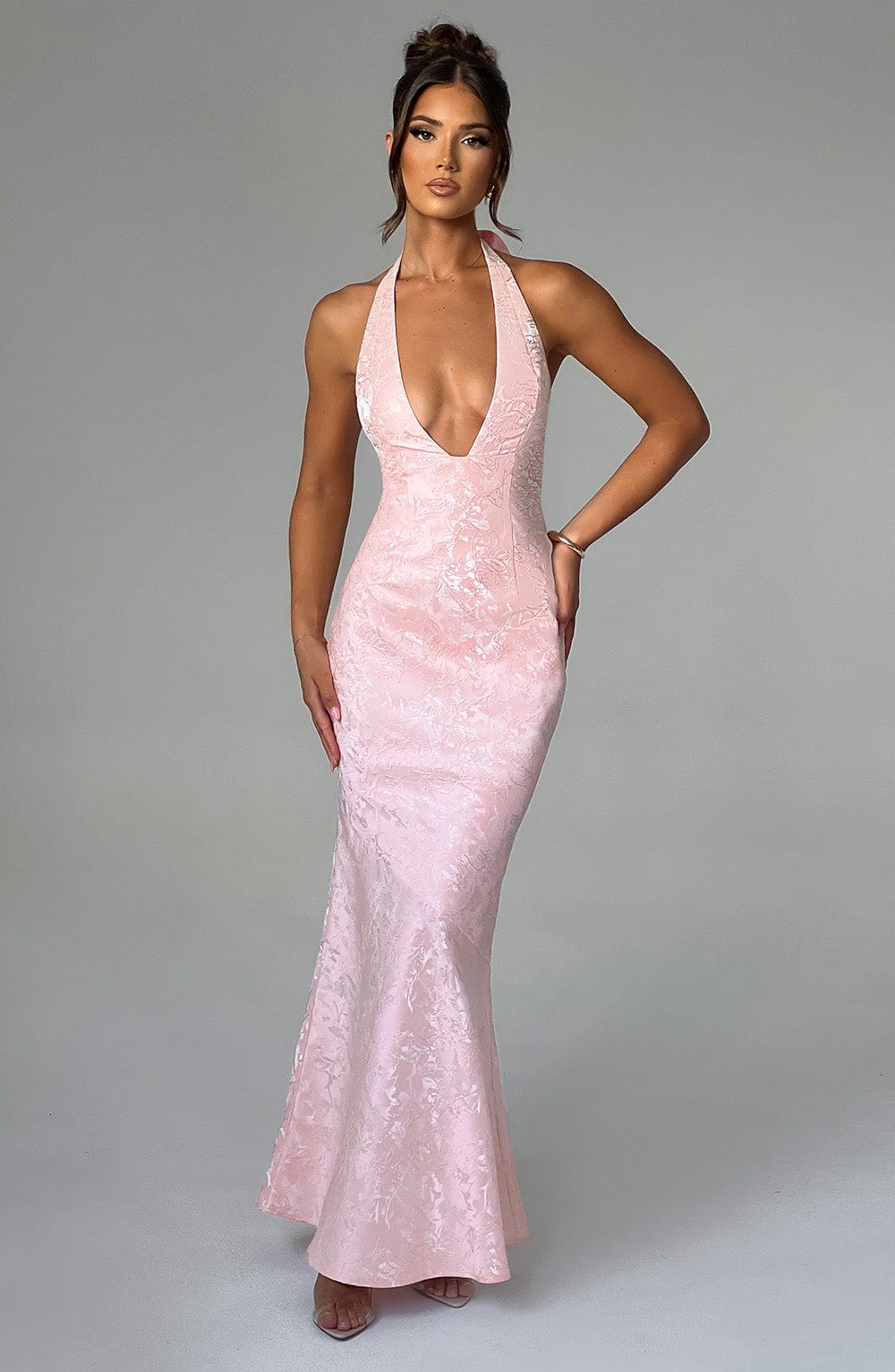 Josephine Pembe Maxi Elbise