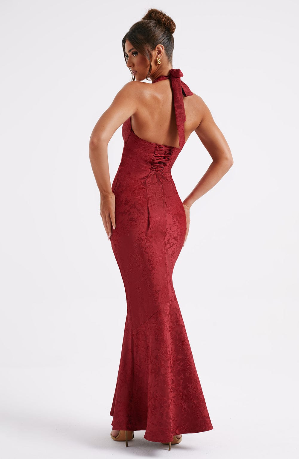 Josephine Kırmızı Maxi Elbise