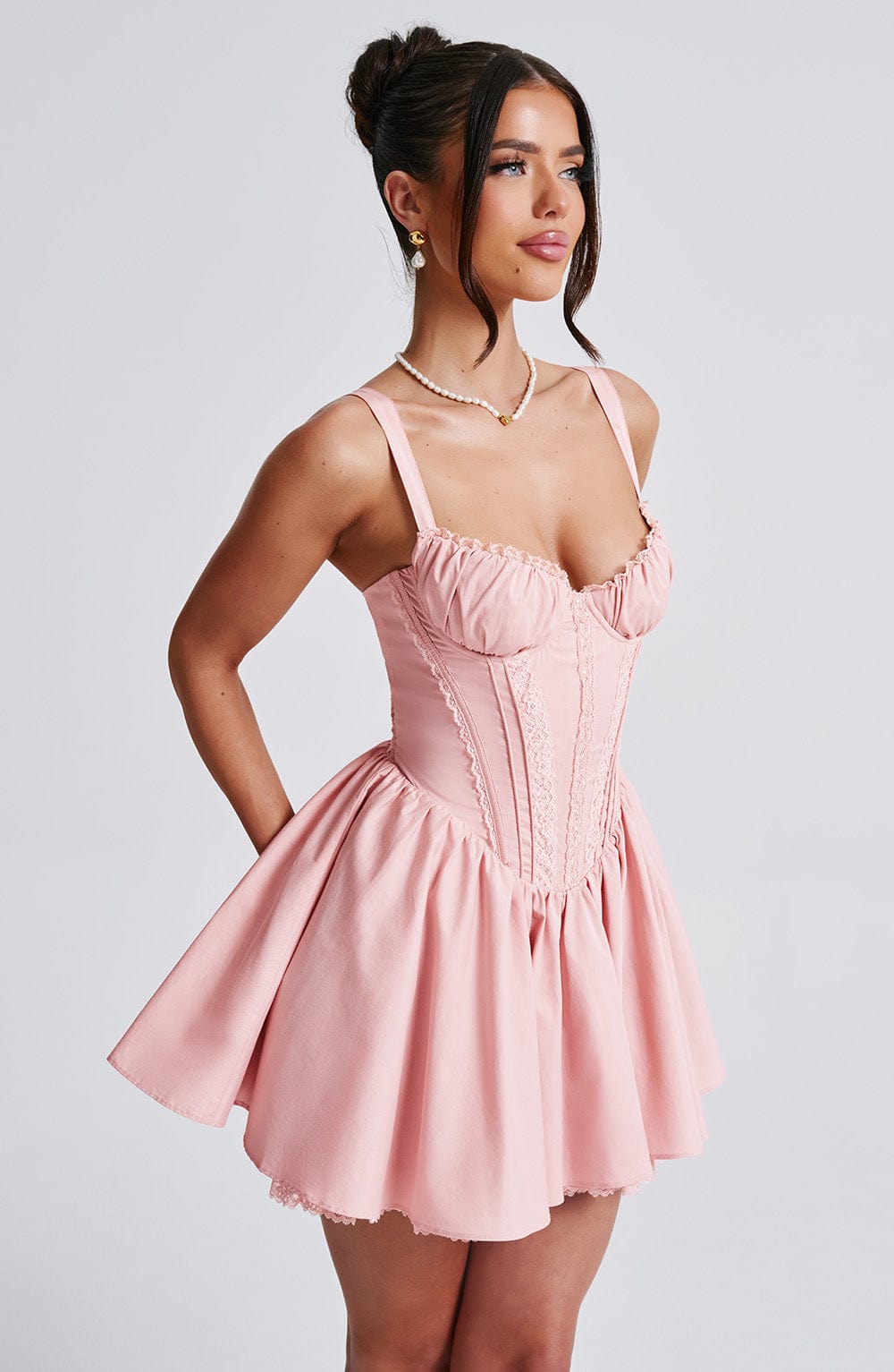 Josie Mini Pembe Elbise