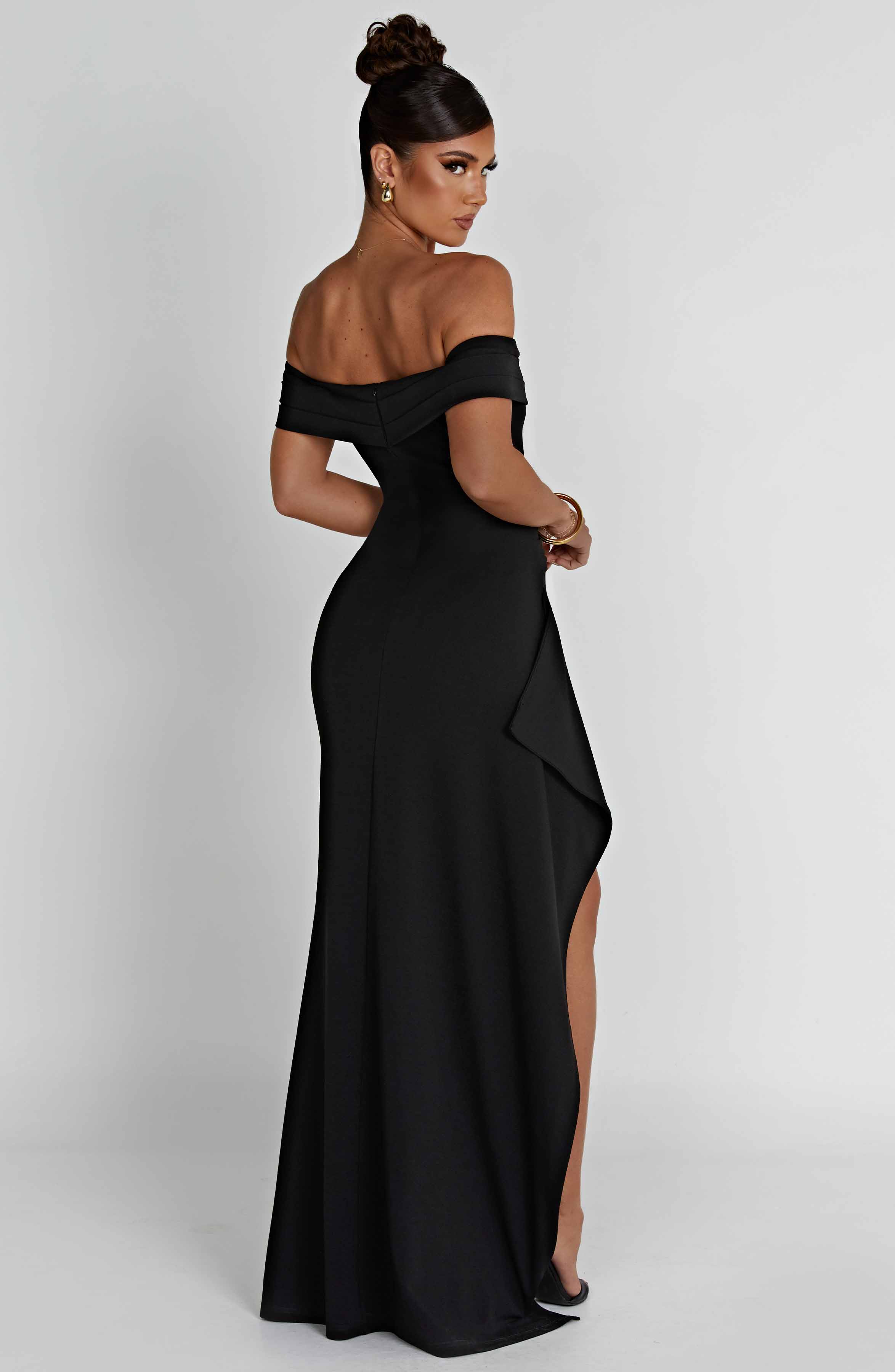 Joyce Maxi Siyah Elbise