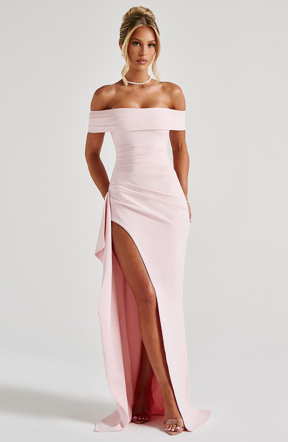 Joyce Pembe Maxi Elbise