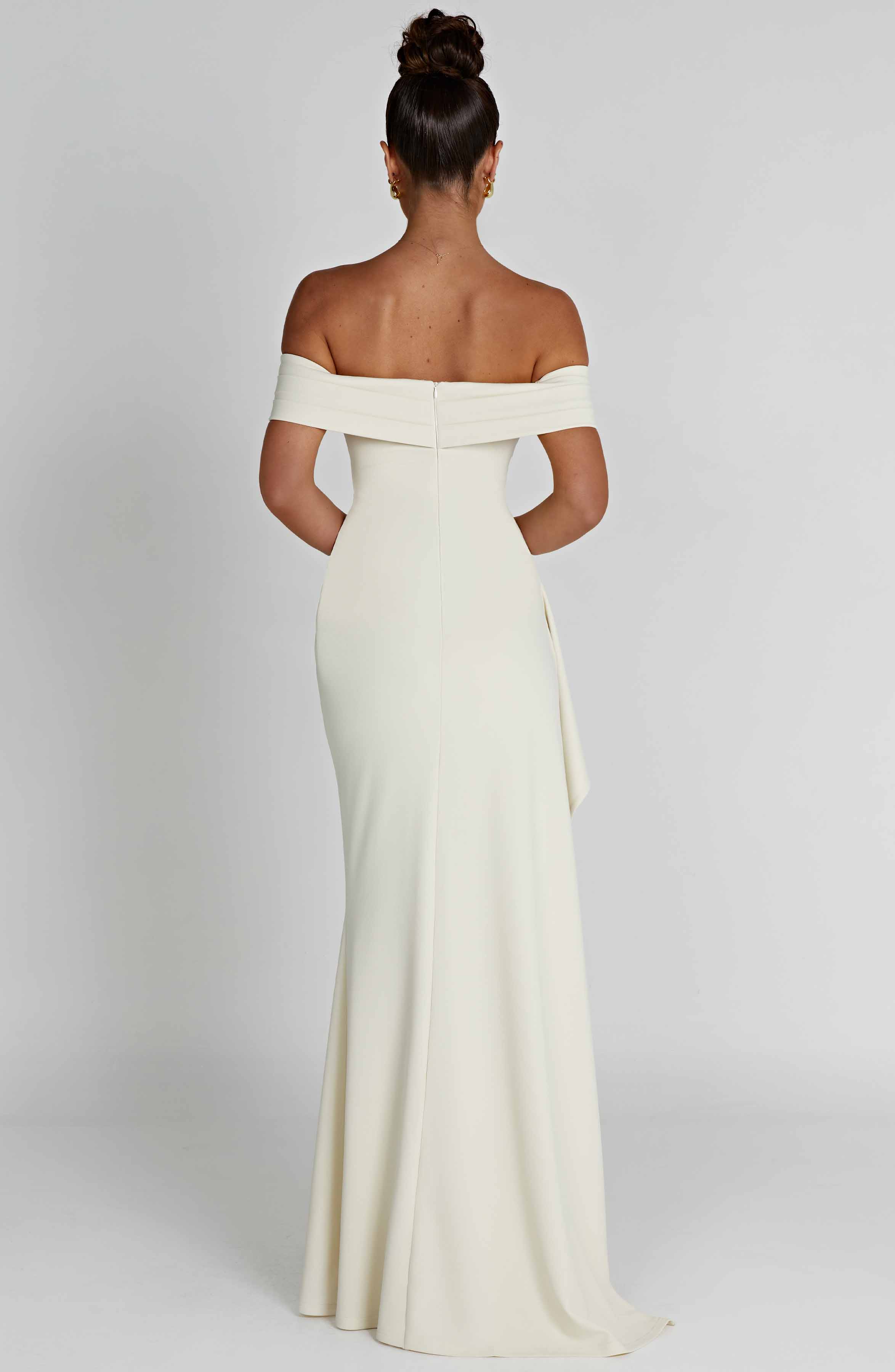 Joyce Maxi Krem Elbise