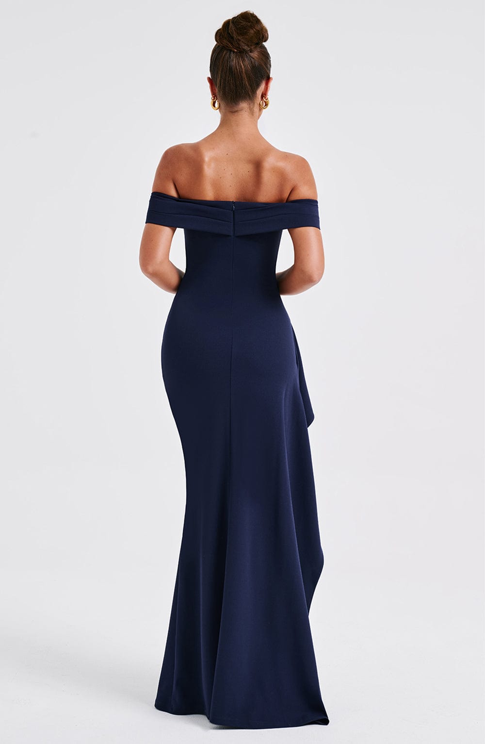 Joyce Lacivert Maxi Elbise