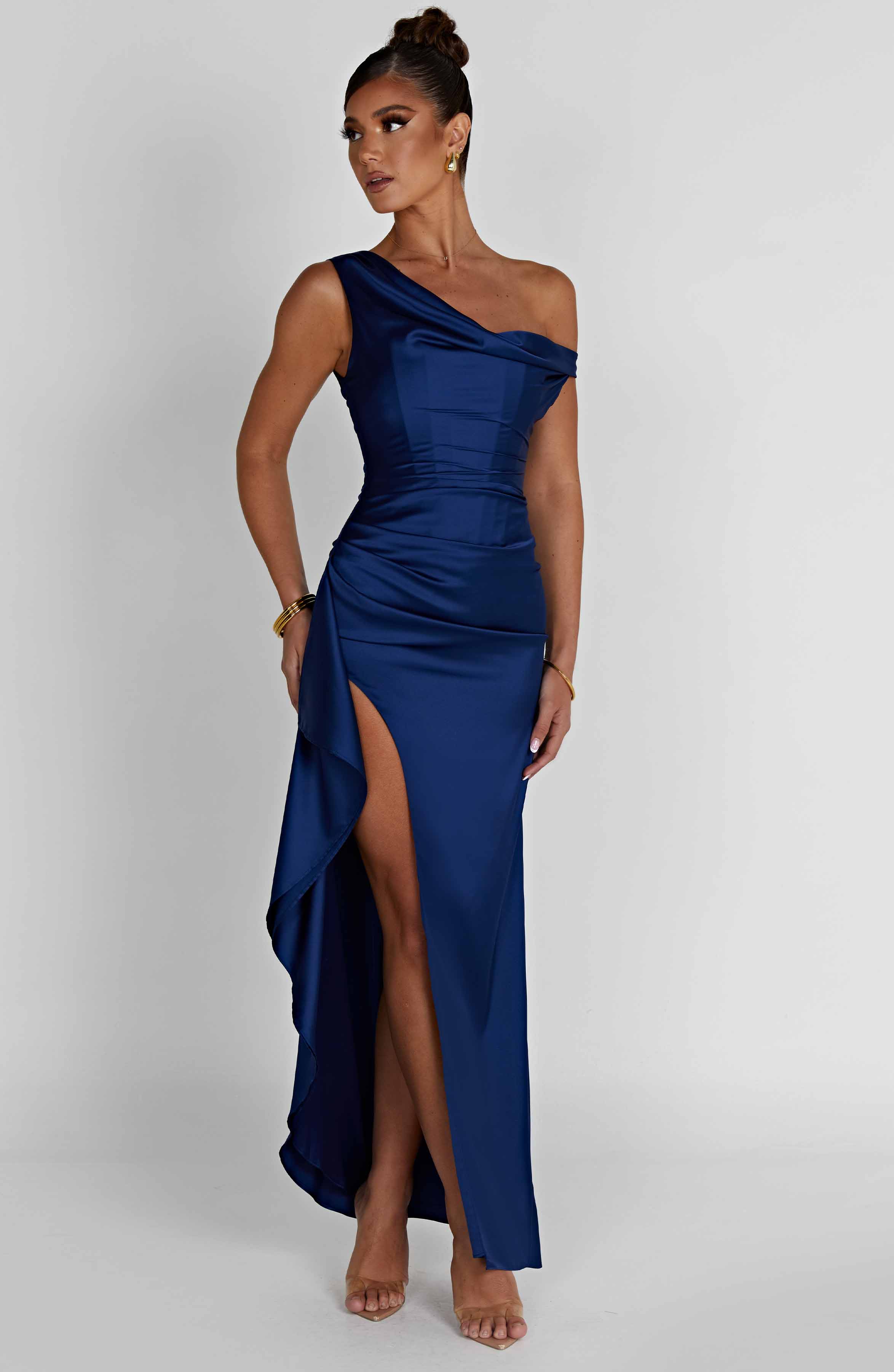 Juliene Maxi Lacivert Elbise