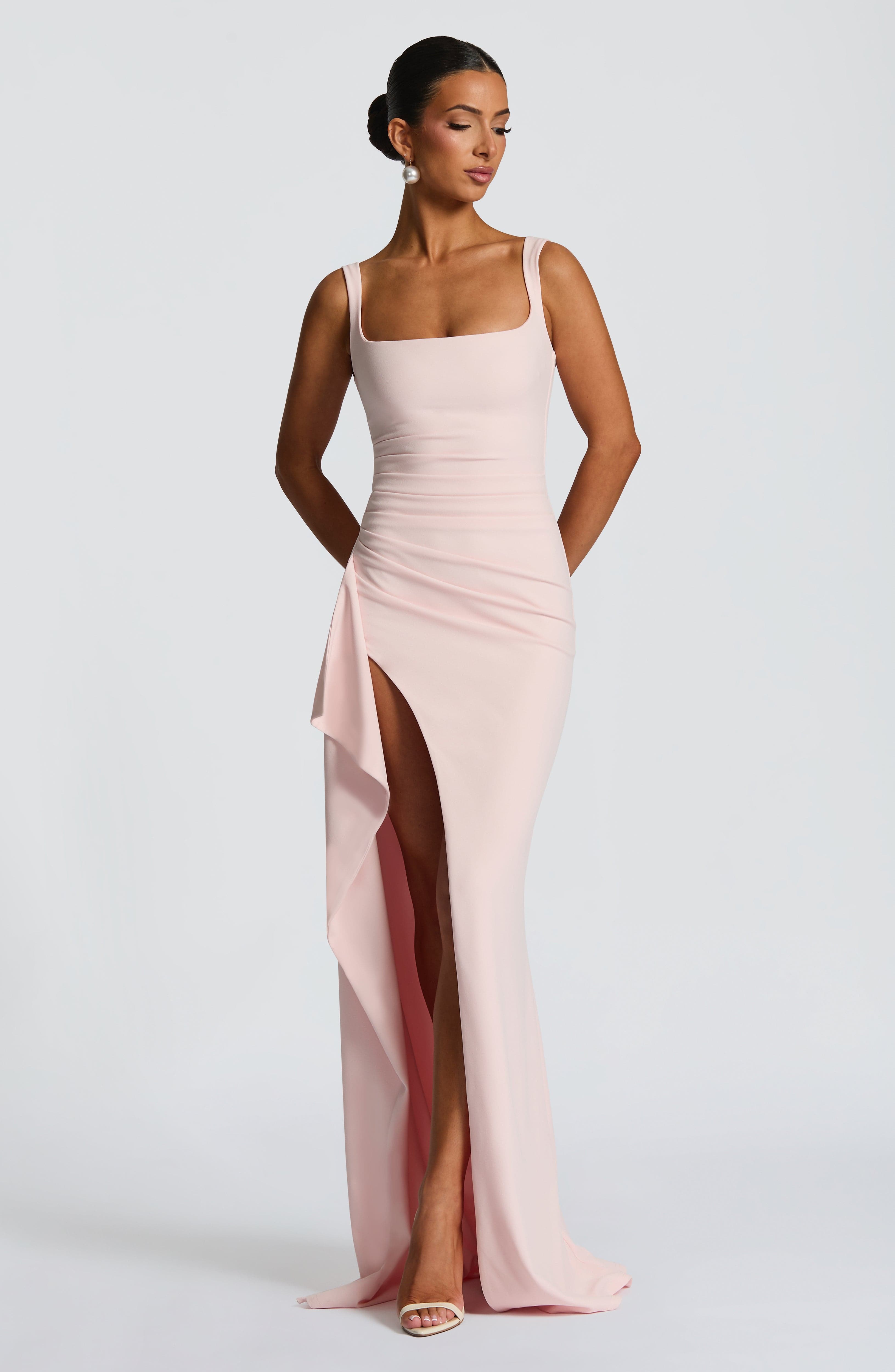 Pembe Katana Maxi Elbise