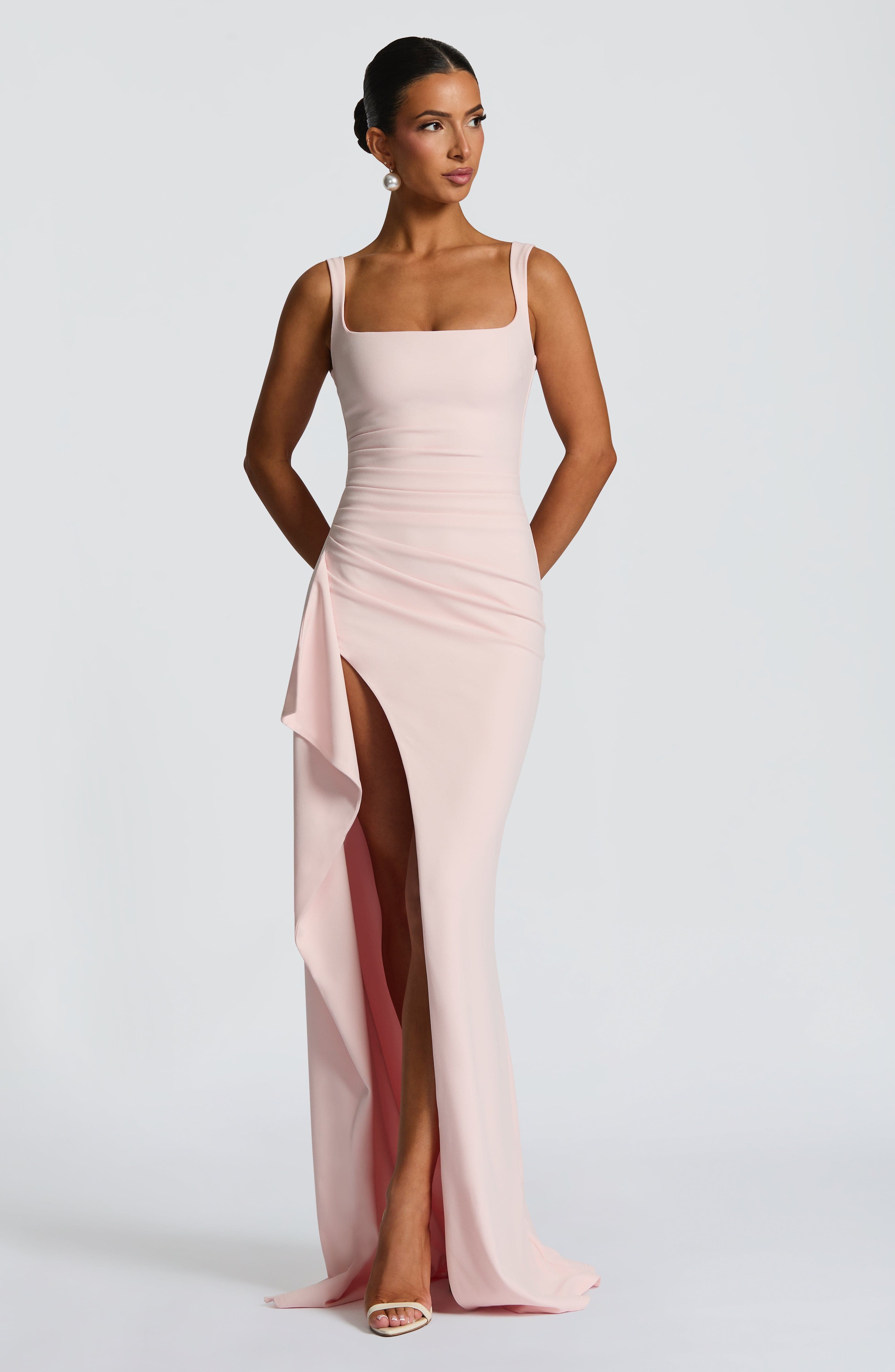Pembe Katana Maxi Elbise