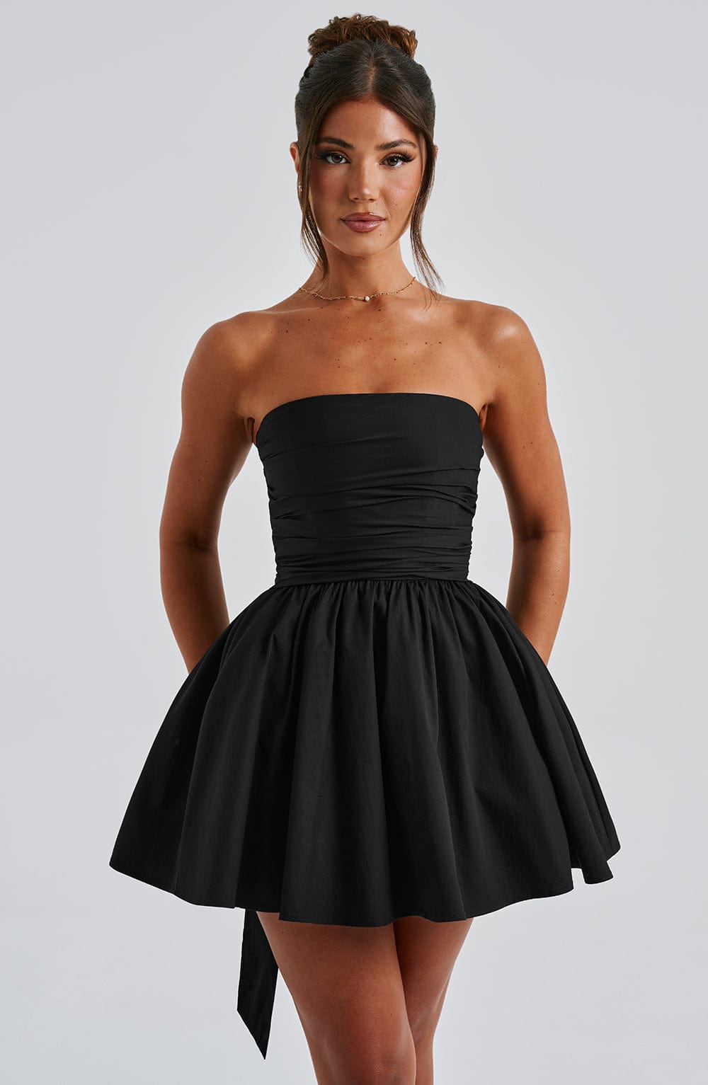 Katrina Mini Siyah Elbise