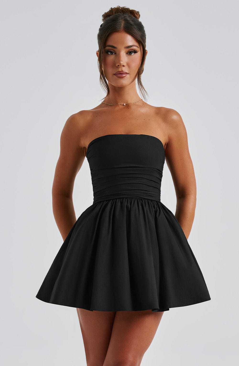 Katrina Mini Siyah Elbise