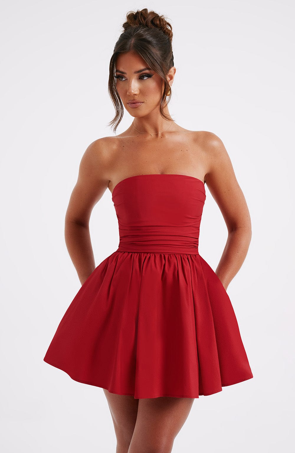 Katrina Kırmızı Mini Elbise