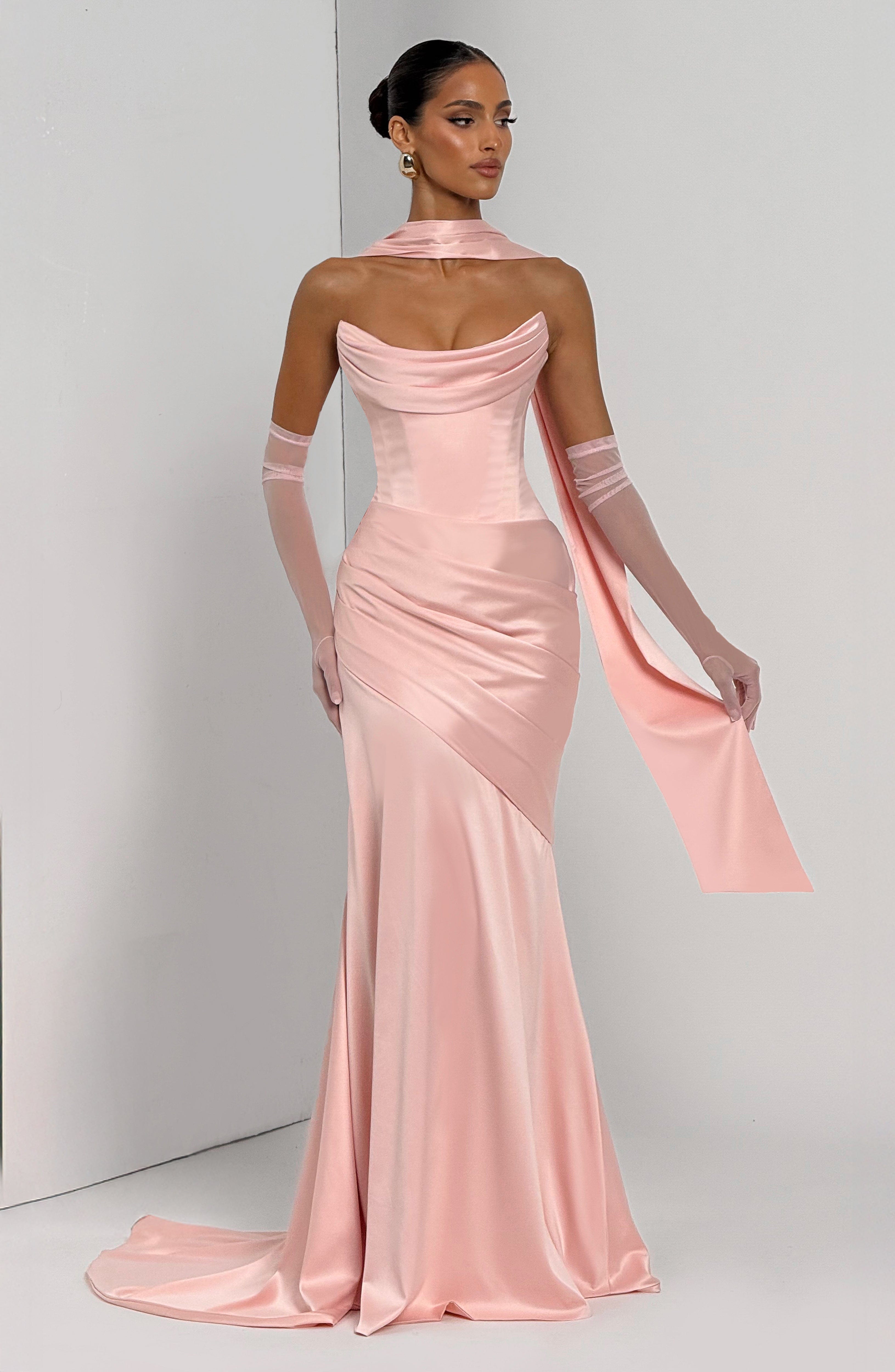 Kensington Pembe Maxi Elbise