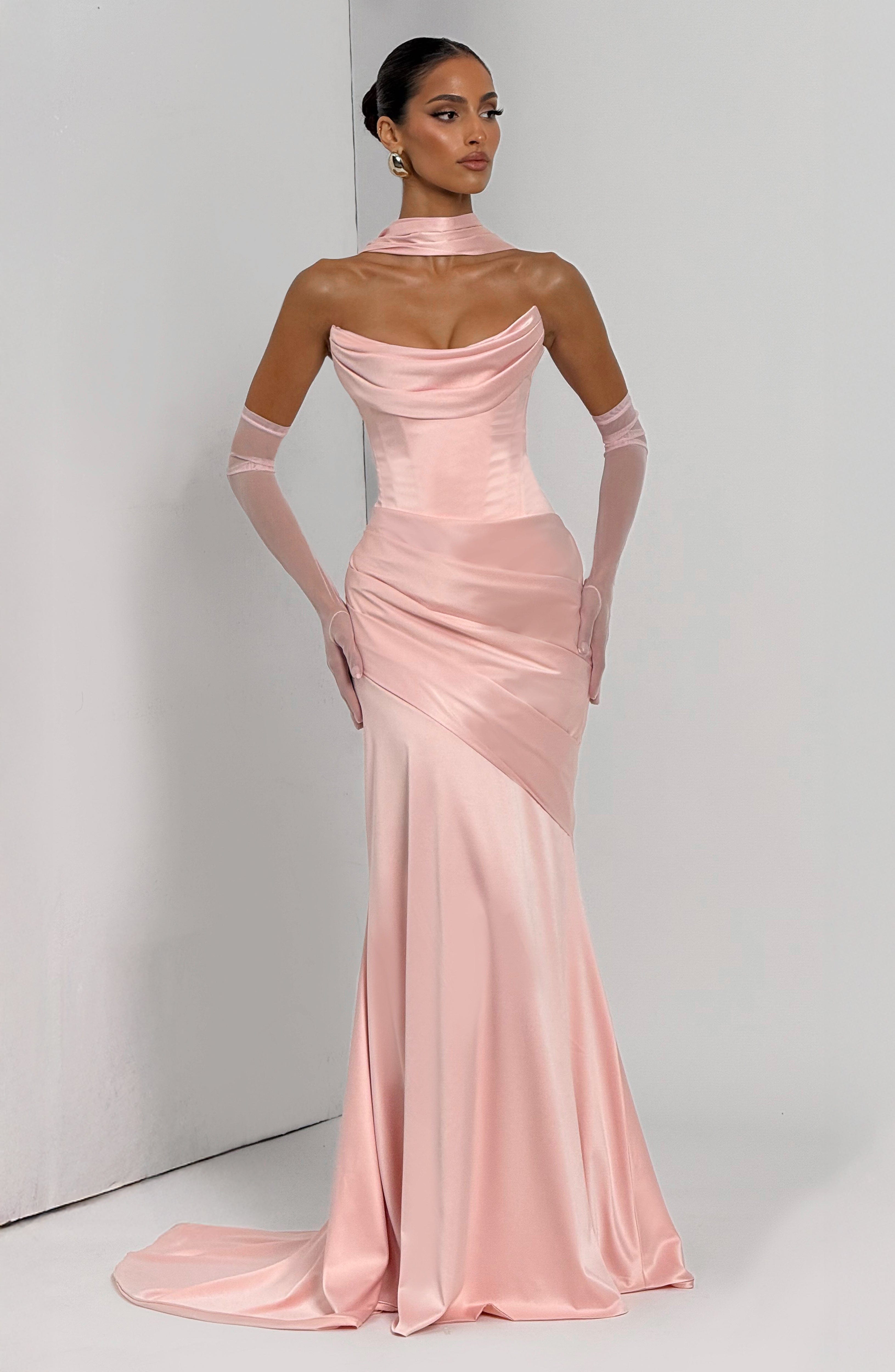 Kensington Pembe Maxi Elbise