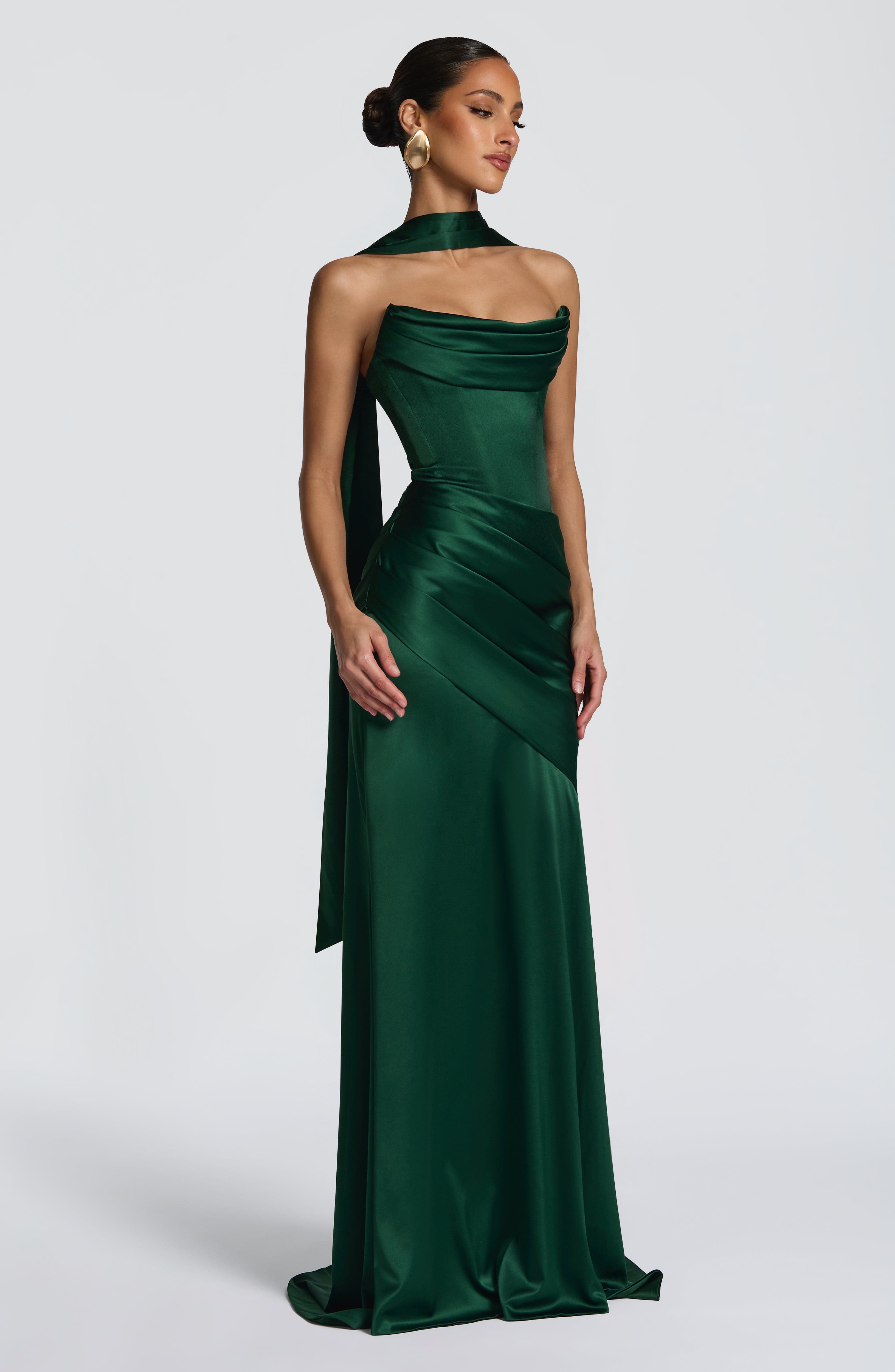 Kensington Zümrüt Maxi Elbise