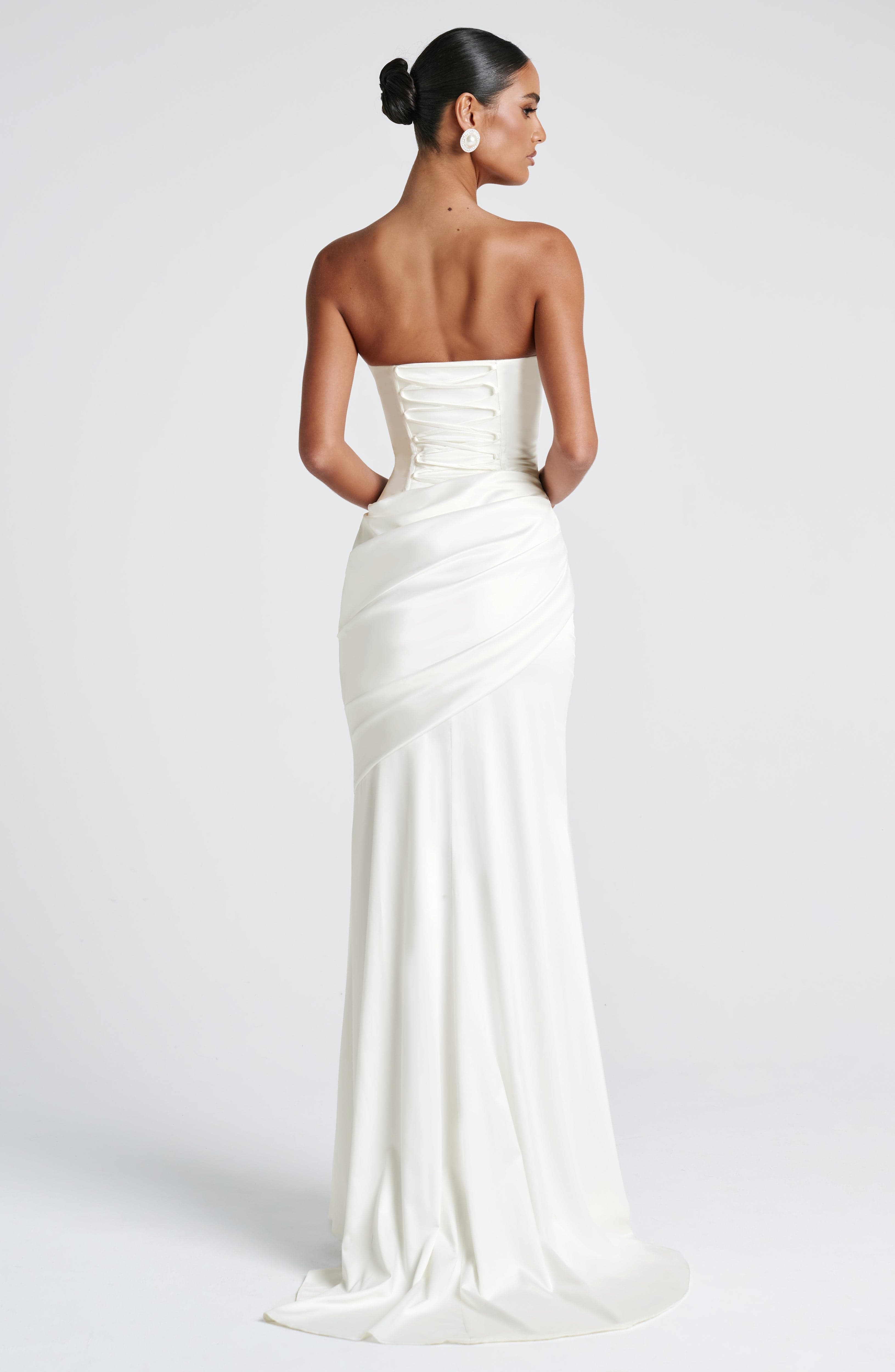 Kensington Maxi Ekru Elbise