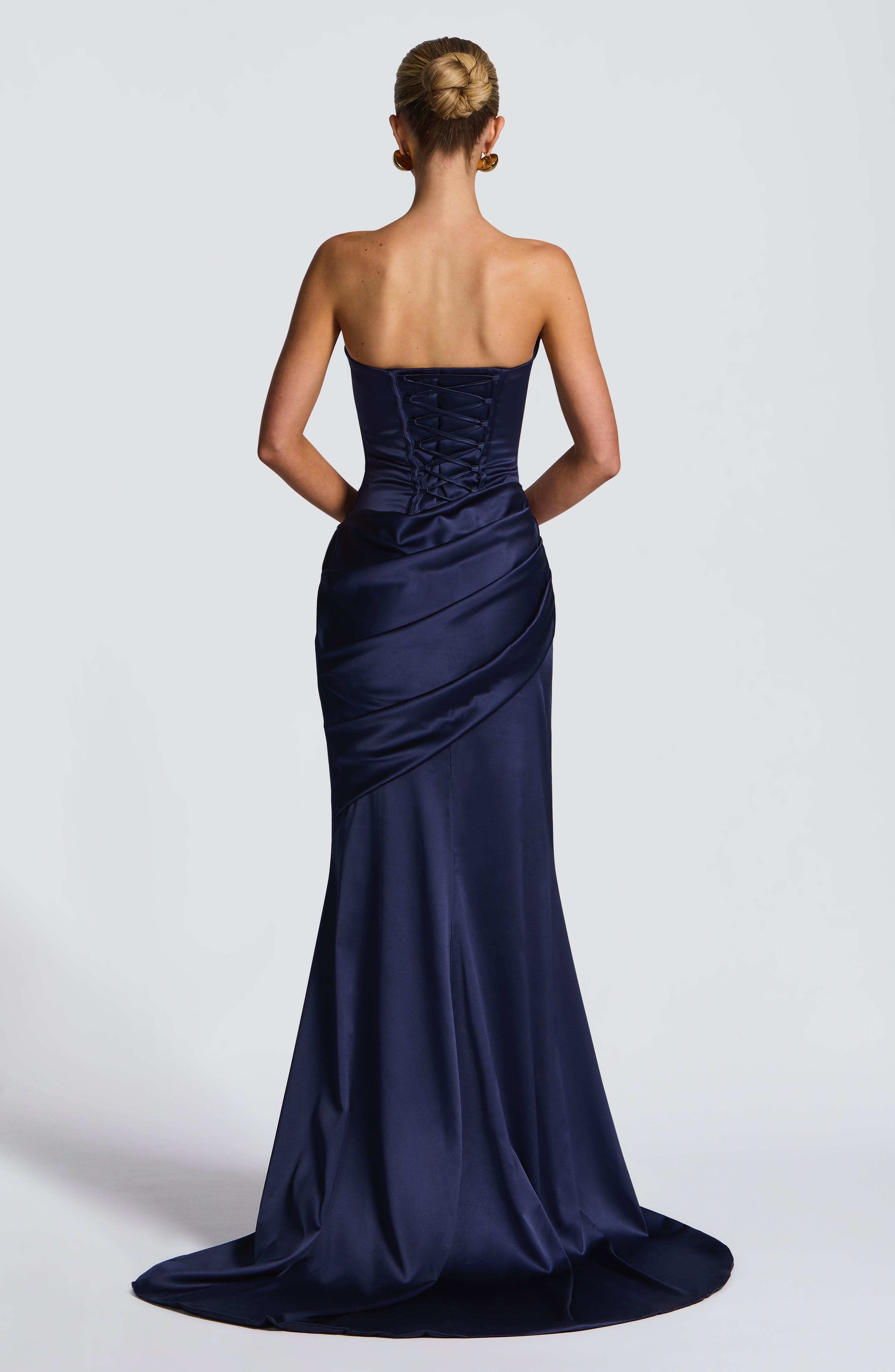 Kensington Lacivert Maxi Elbise