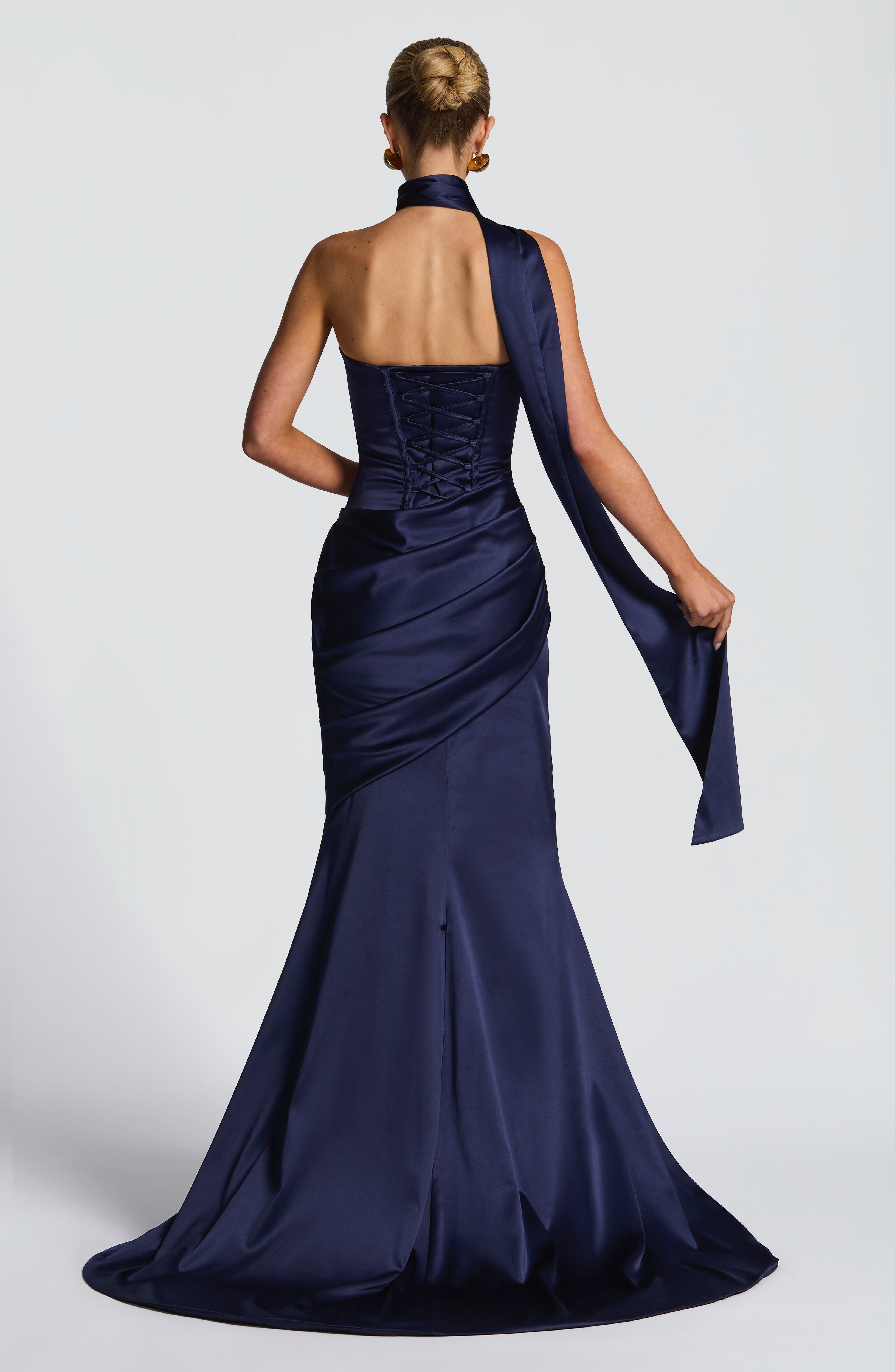 Kensington Lacivert Maxi Elbise