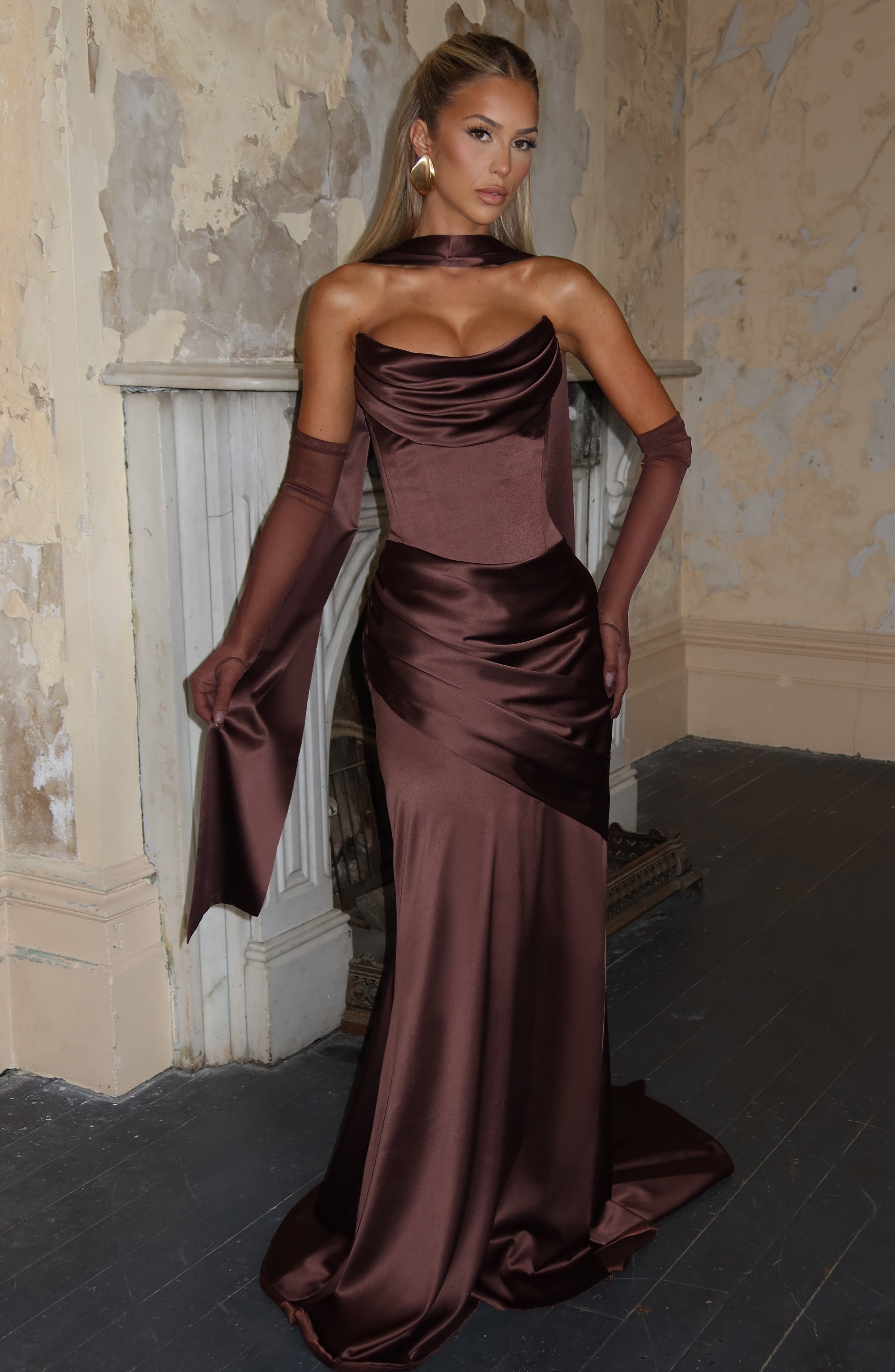 Kensington Maxi Erik Moru Elbise