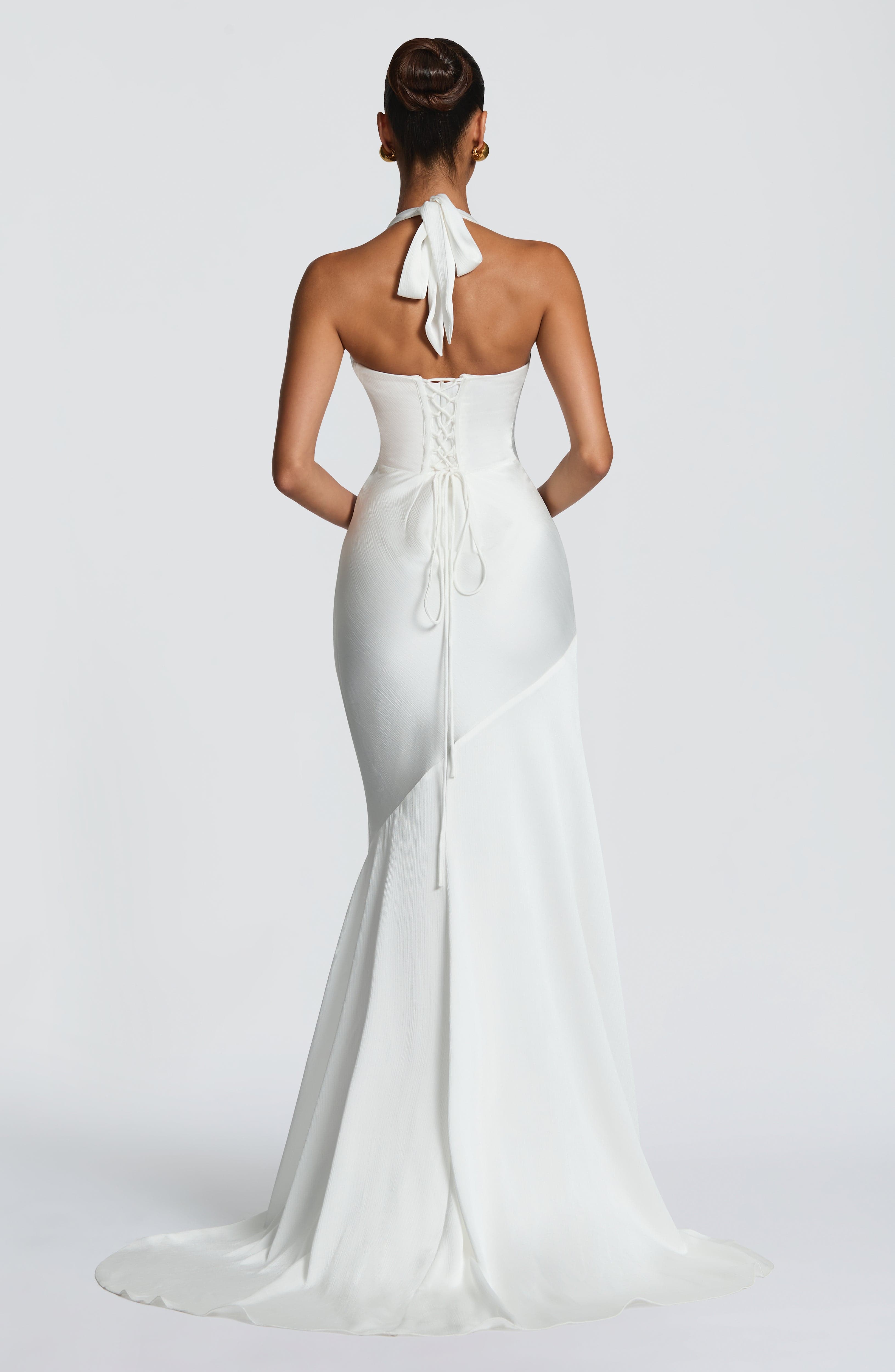 Kirsten Ekru Maxi Elbise