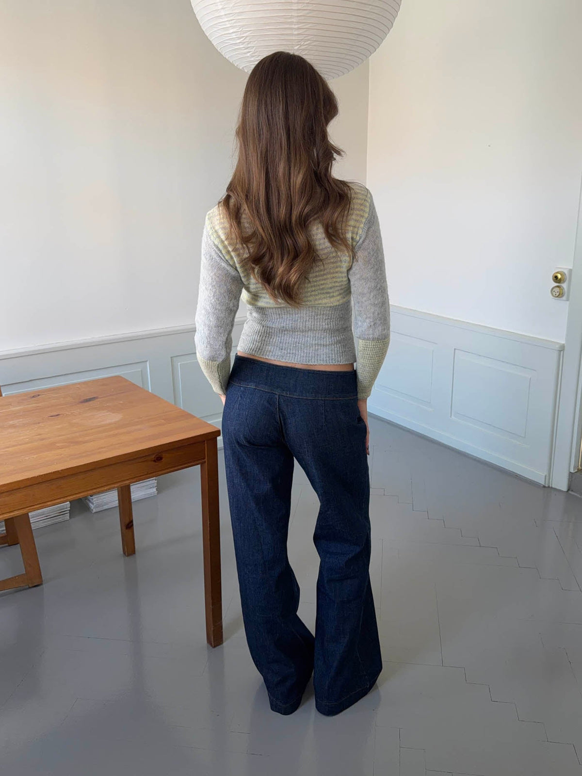 Dina Koyu Mavi Düşük Bel Kot Pantolon