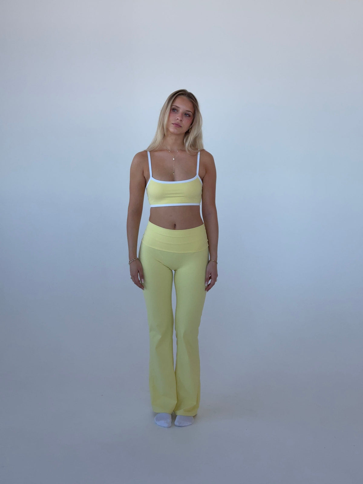 Premium Tereyağı Renk Geniş Paça Pantolon