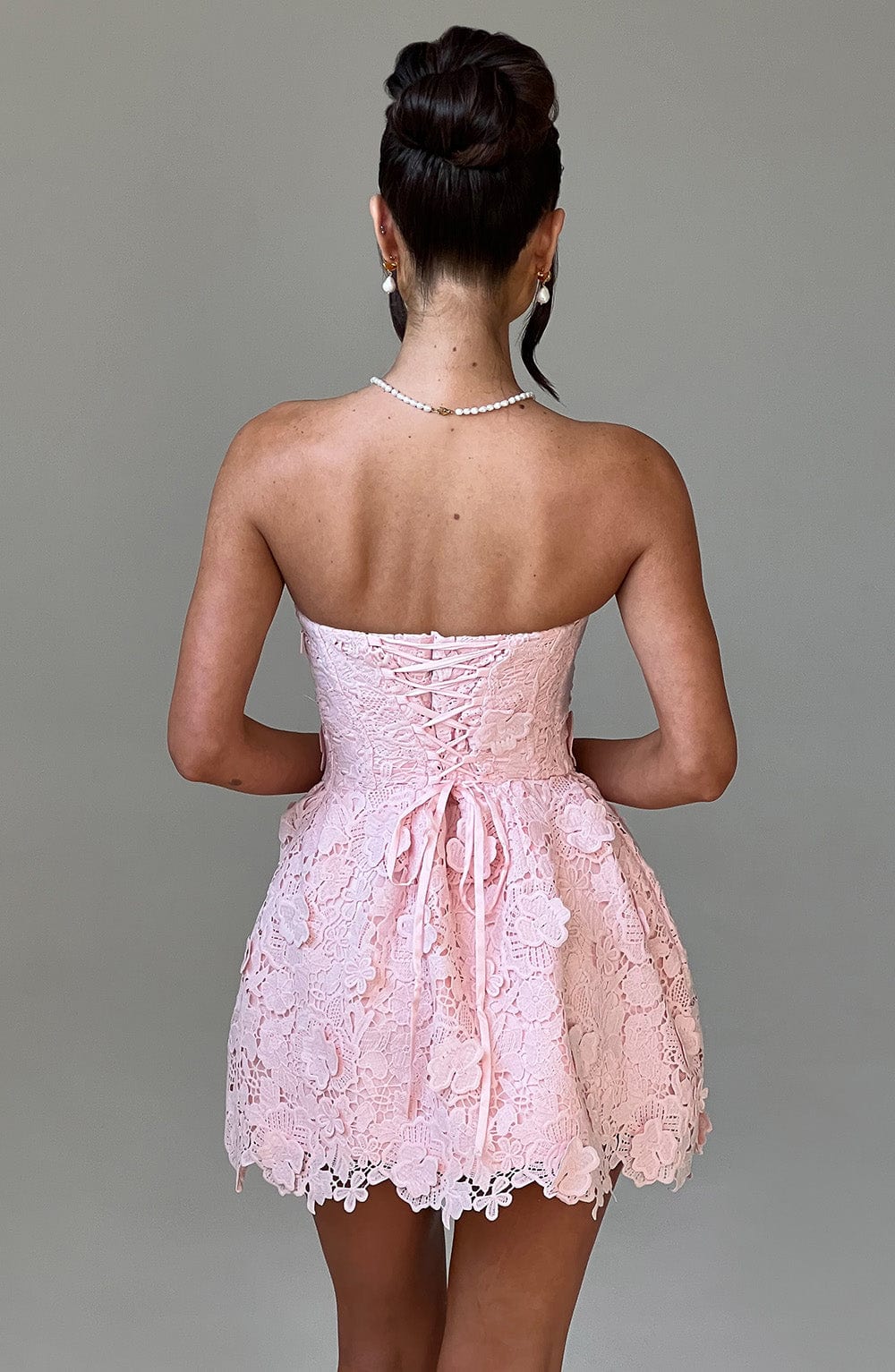 Leona Mini Pembe Elbise