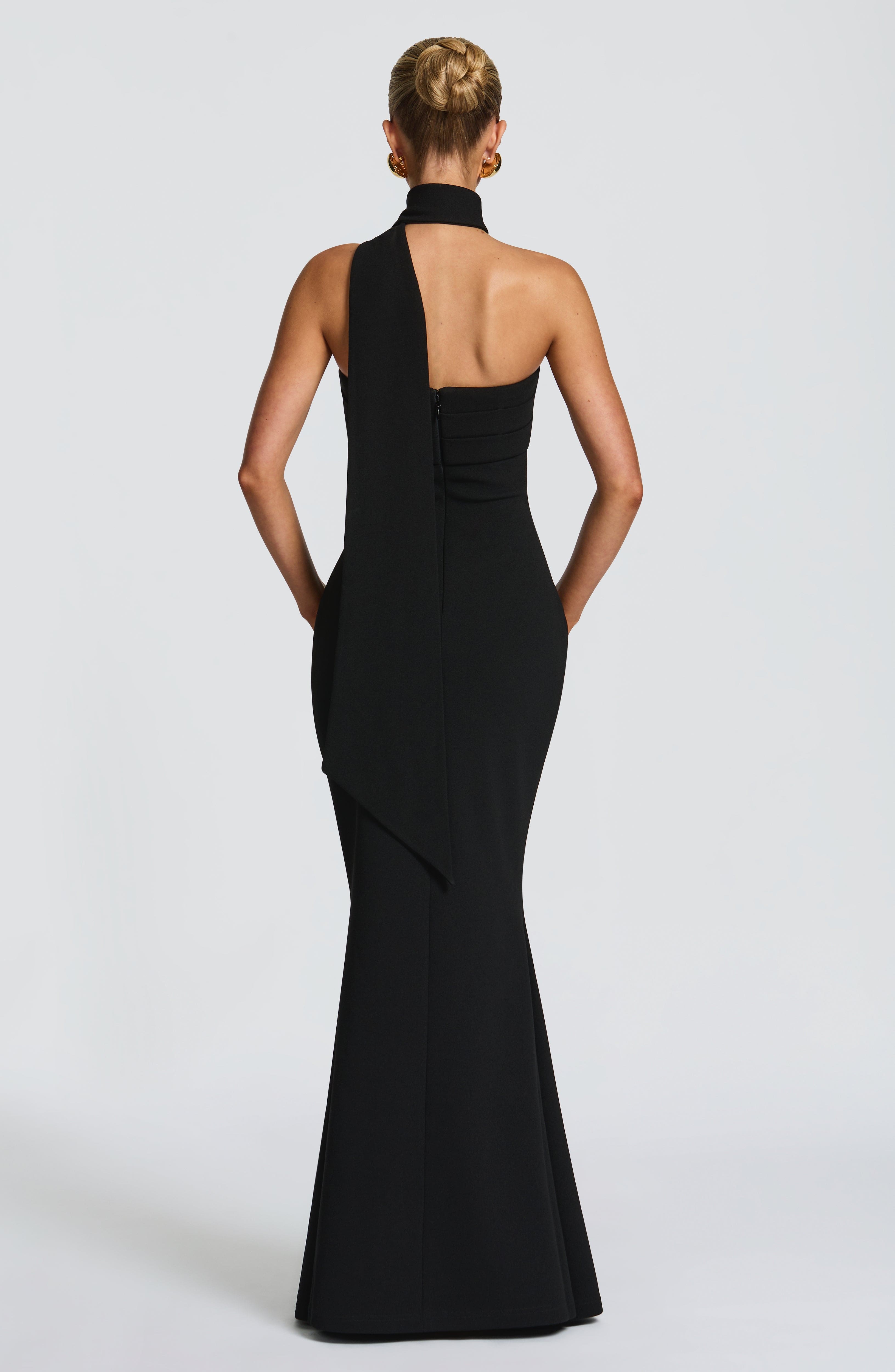 Leura Siyah Maxi Elbise