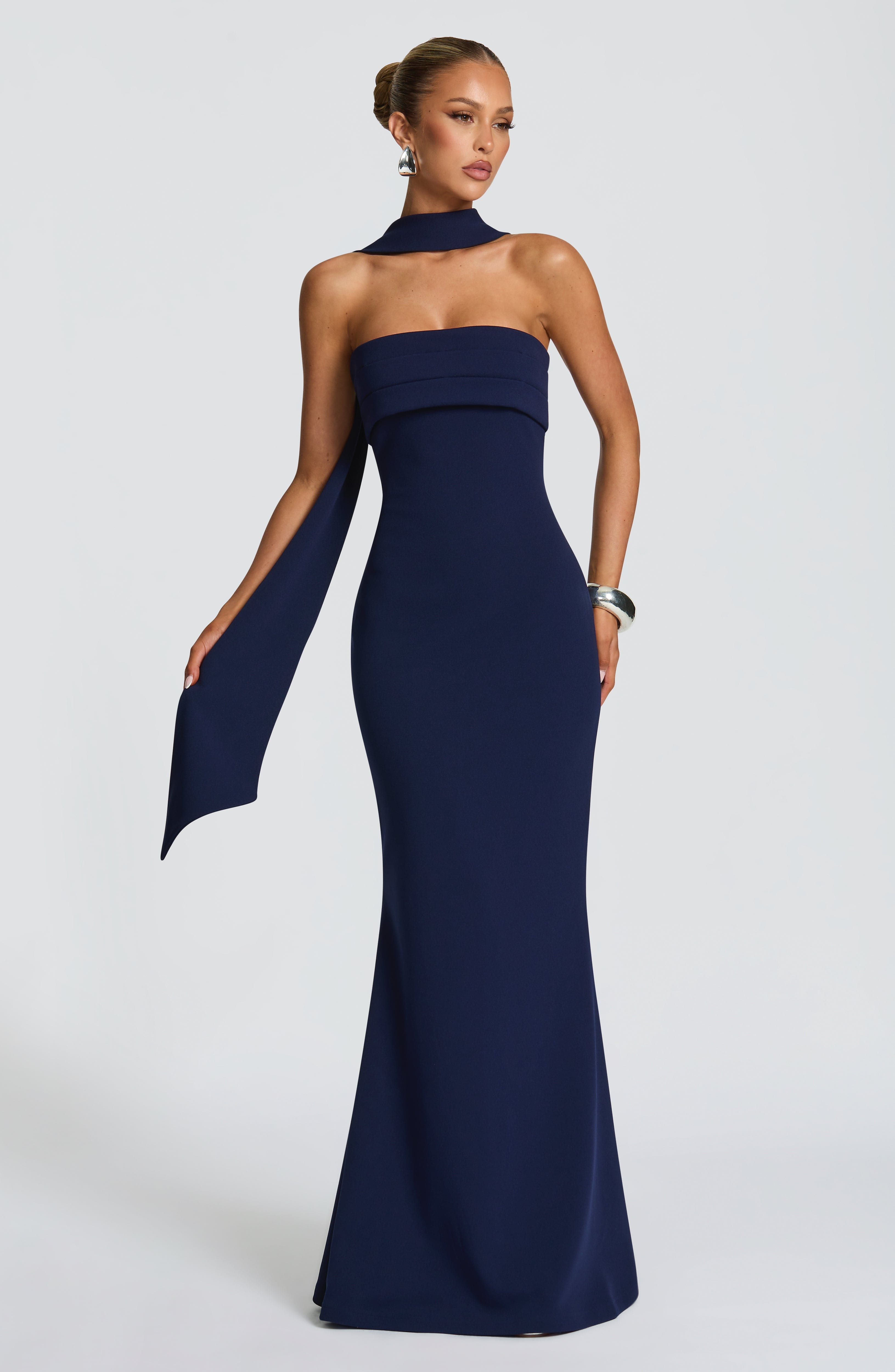 Leura Lacivert Maxi Elbise