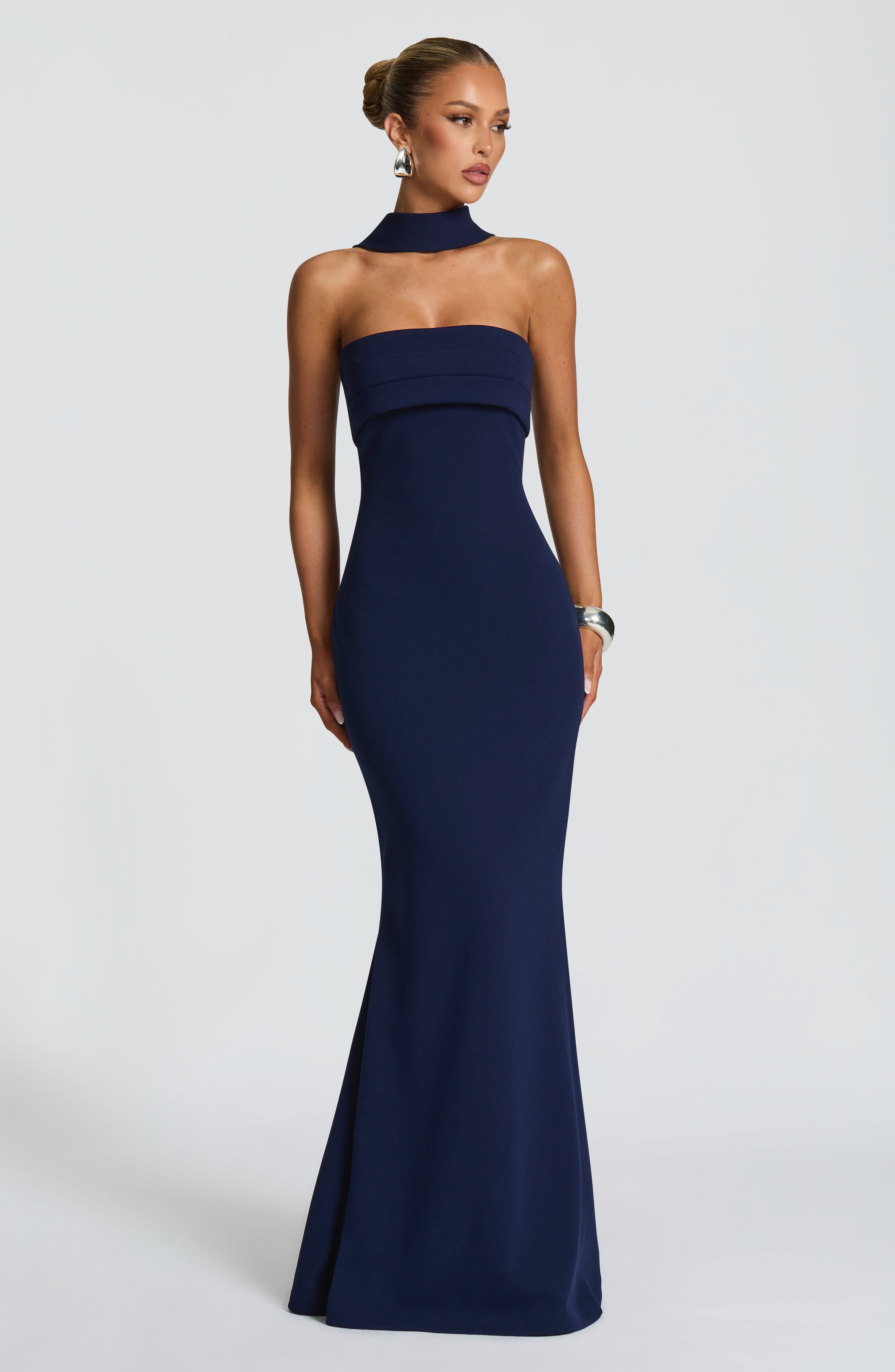 Leura Lacivert Maxi Elbise