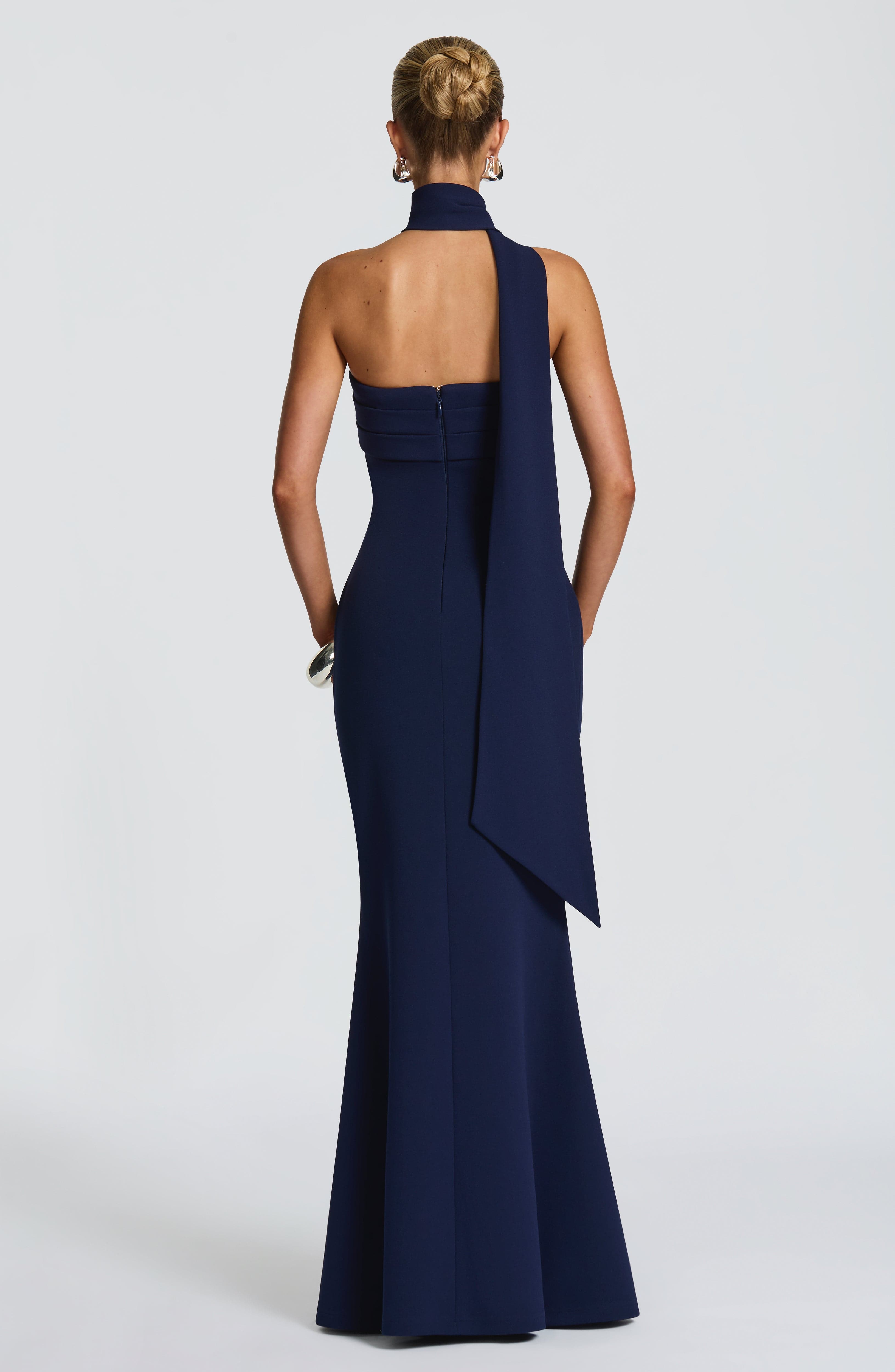 Leura Lacivert Maxi Elbise