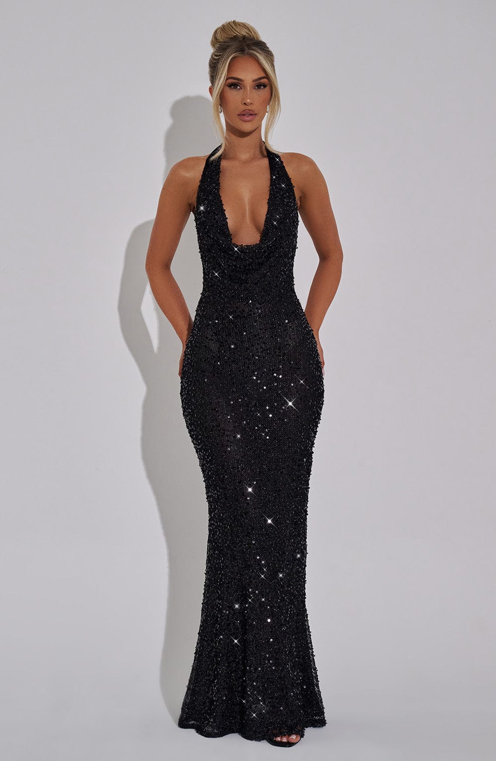 Siyah Lorena Maxi Elbise