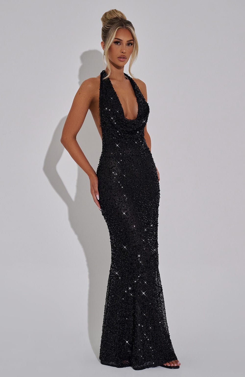 Siyah Lorena Maxi Elbise