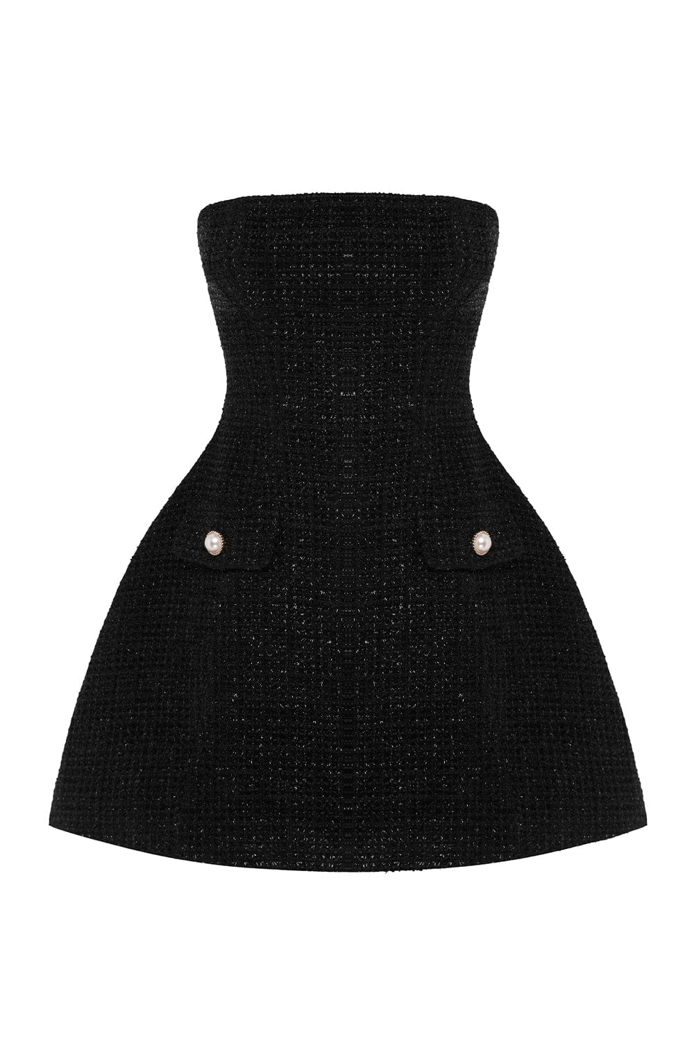 Siyah Lottie Mini Elbise