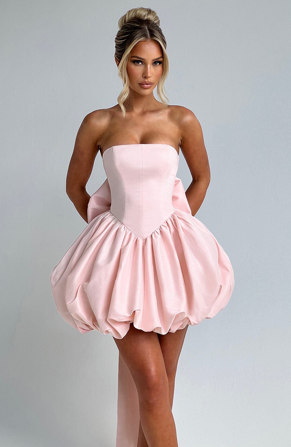 Lotus Mini Pembe Elbise