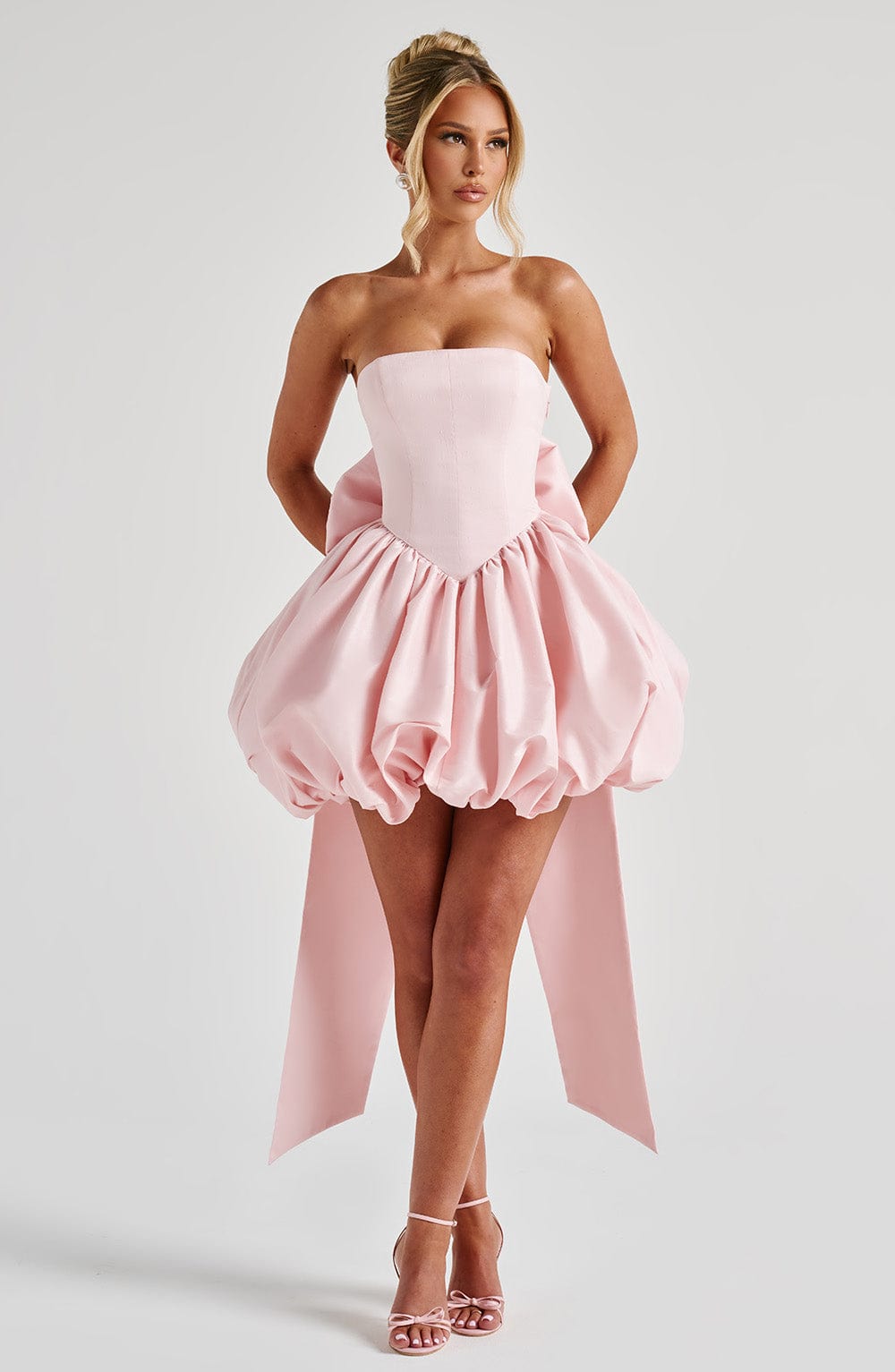Lotus Mini Pembe Elbise