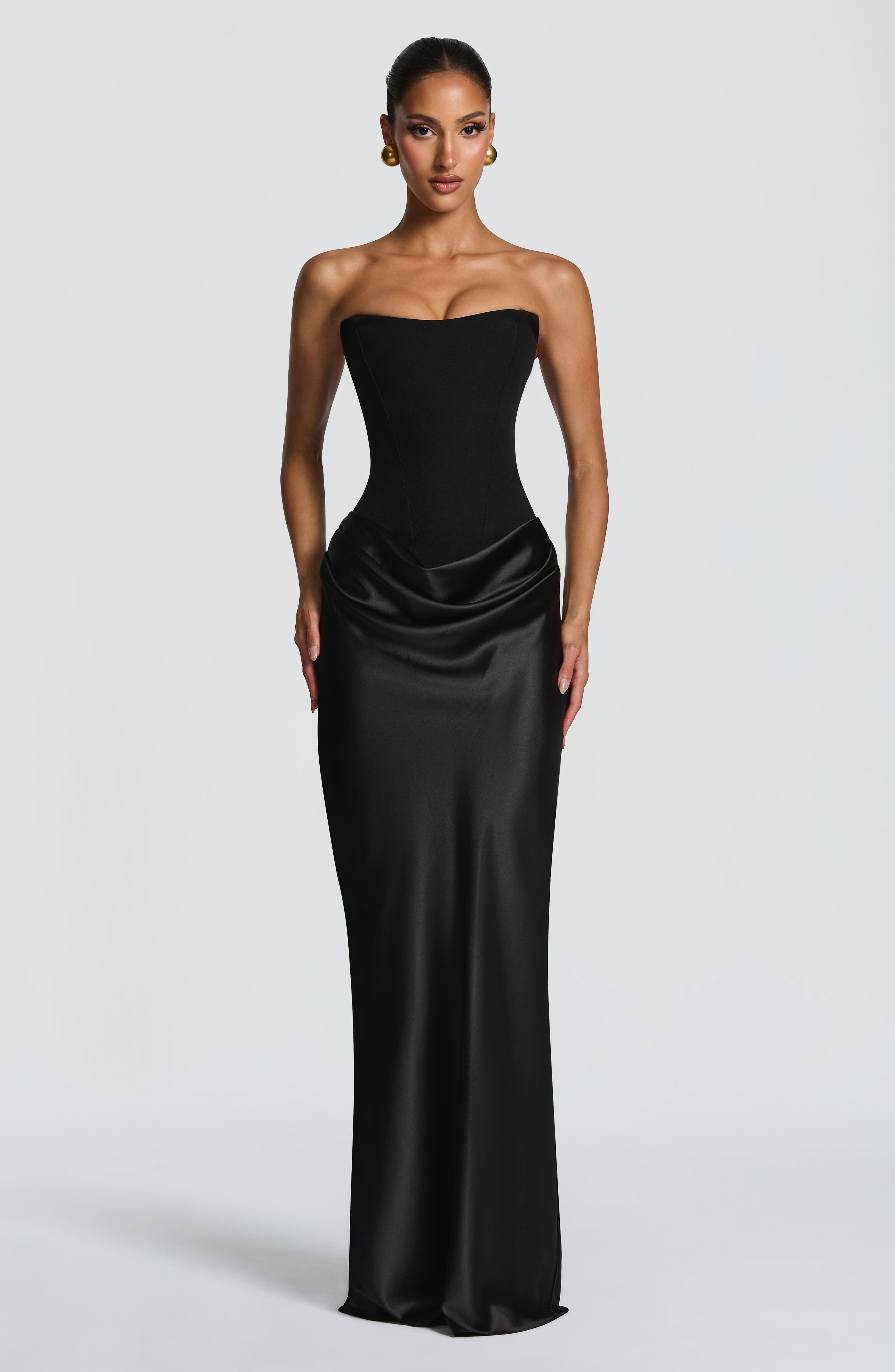 Maggie Maxi Siyah Elbise
