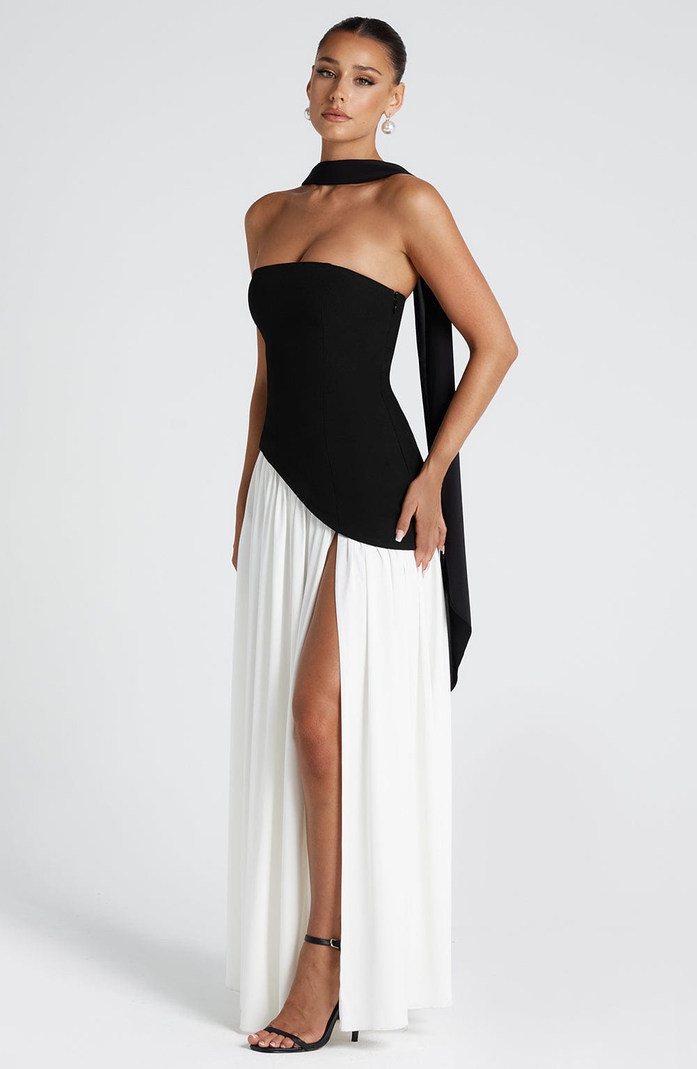 Maliyah Maxi Siyah Elbise