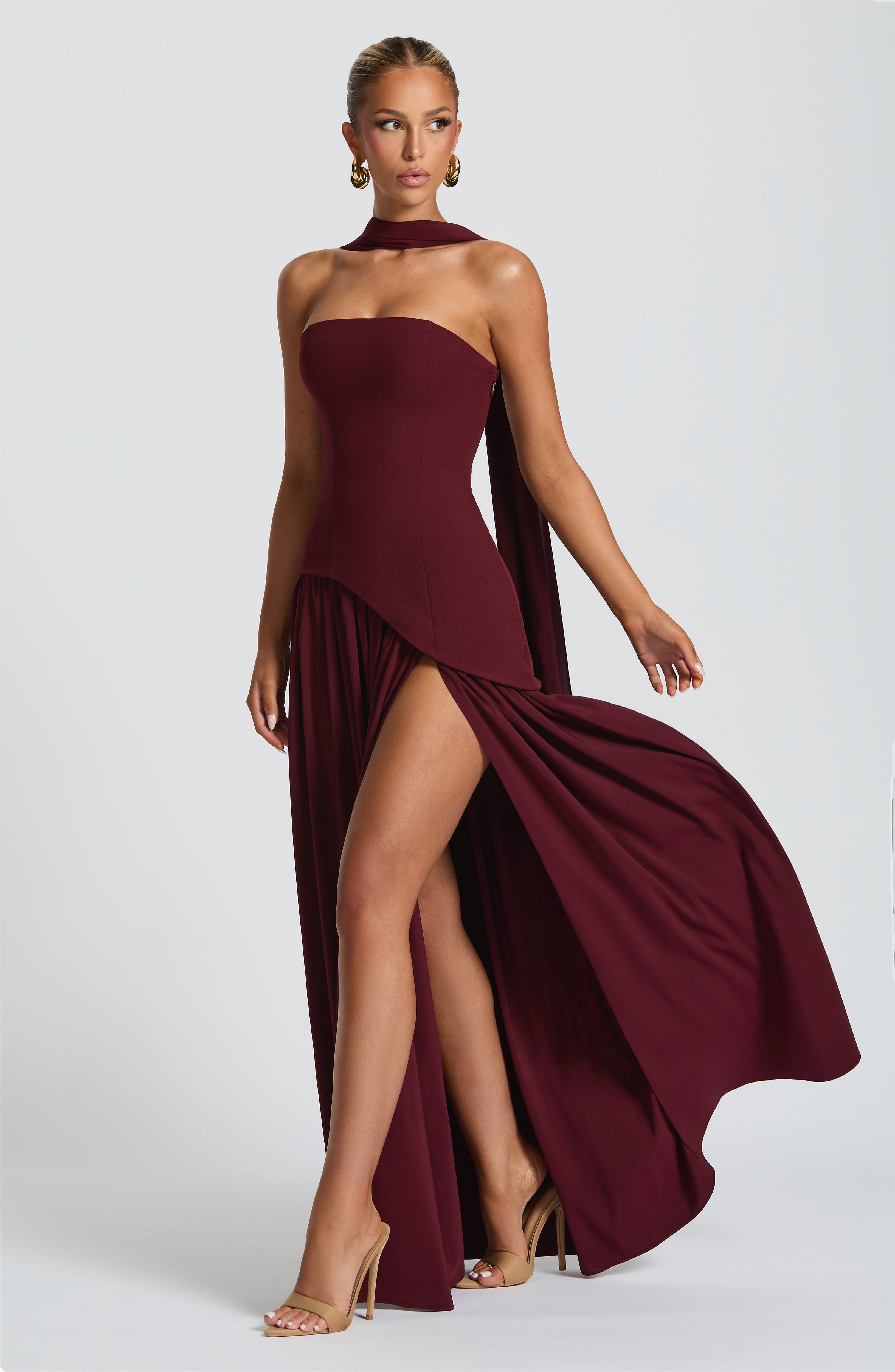 Maliyah Maxi Elbise – Vişne Çürüğü